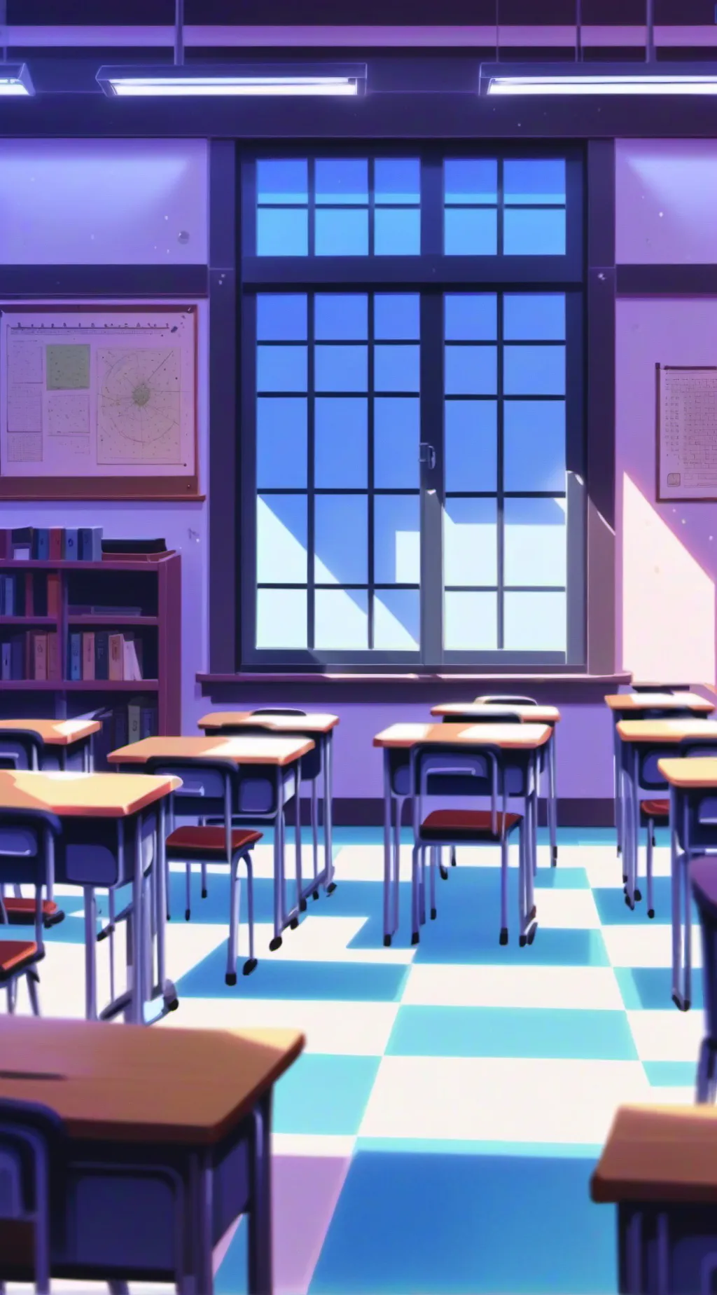 ai character: Classroom :D background