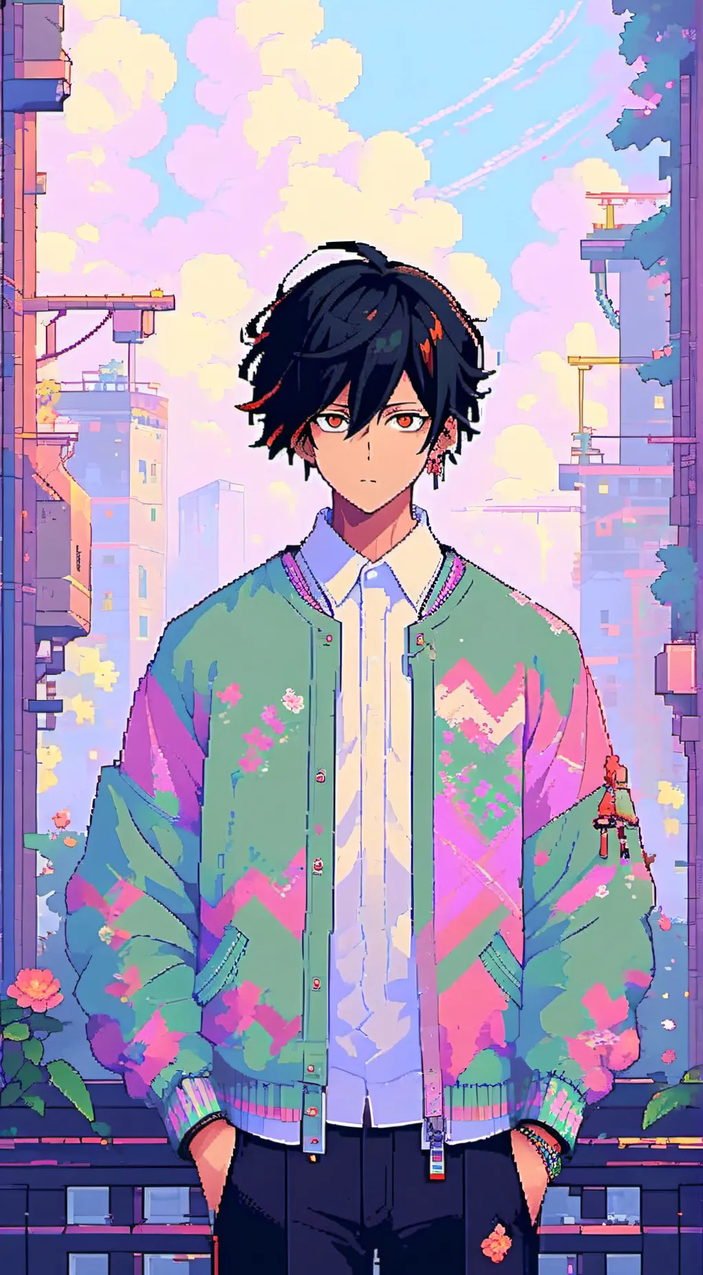 ai character: Mha Shadow blague🫡 background