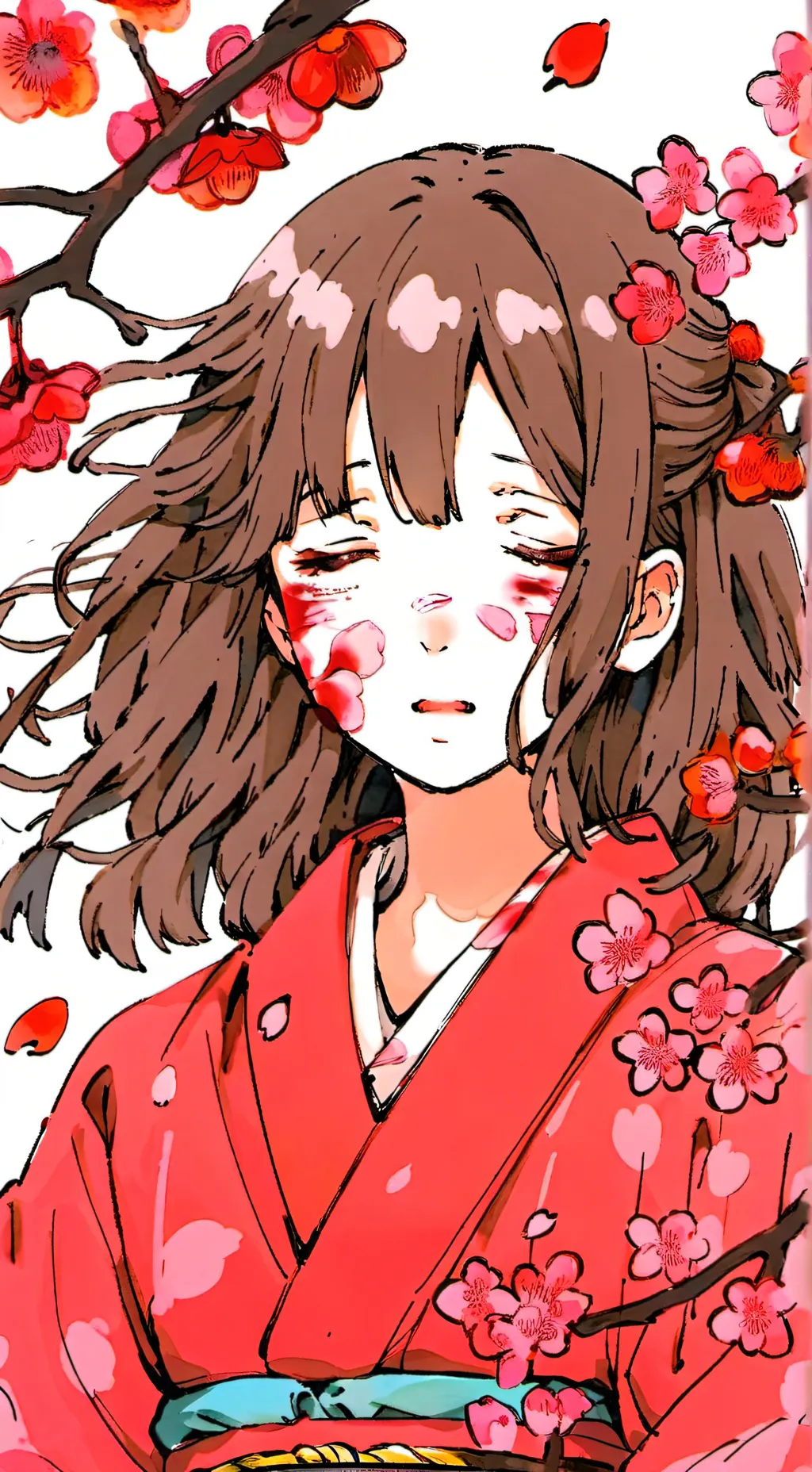 ai character: Izuocha hanahaki background