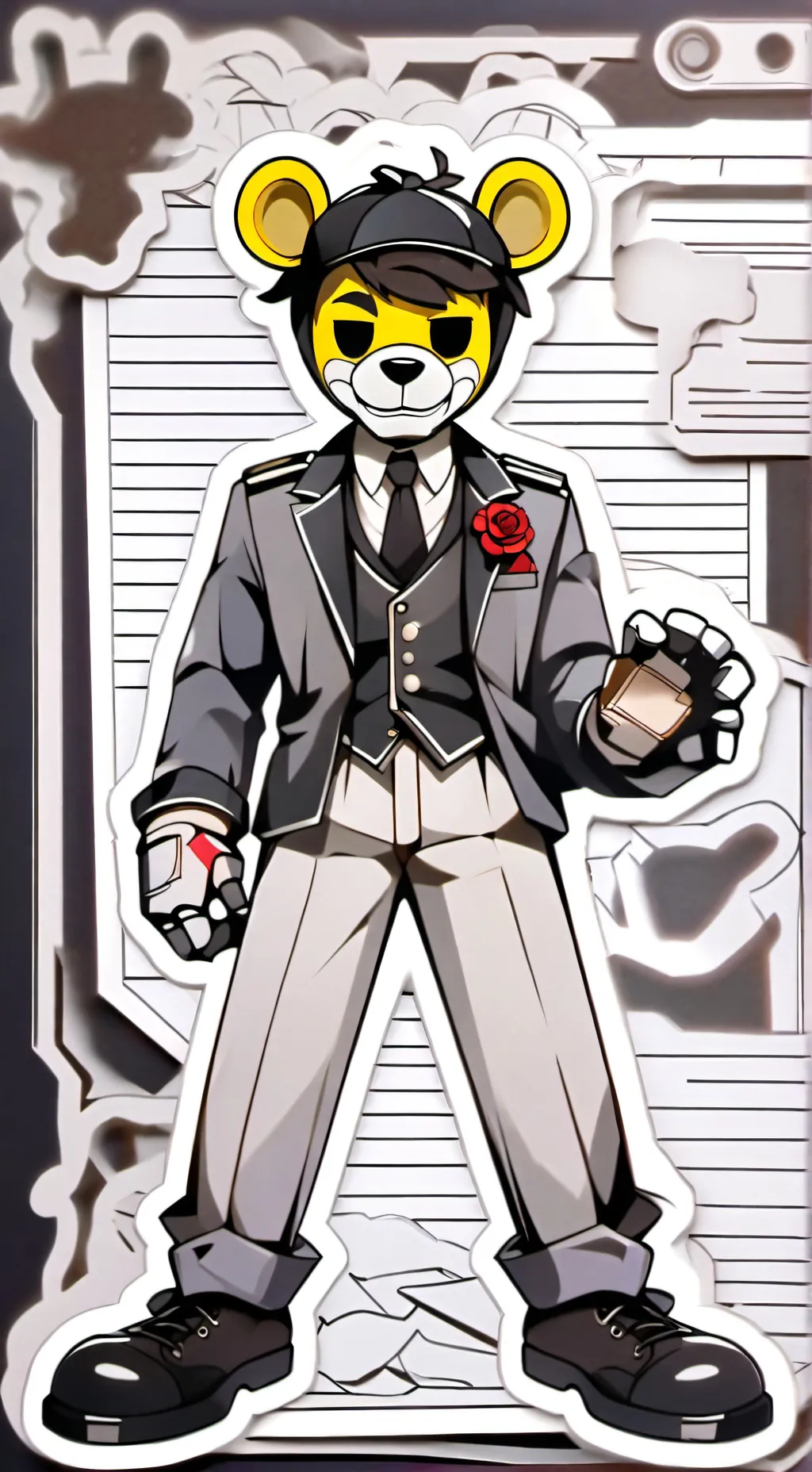 ai character: Fredy FNAF background