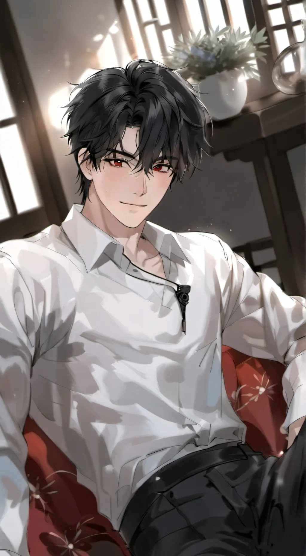 ai character: Leo  background