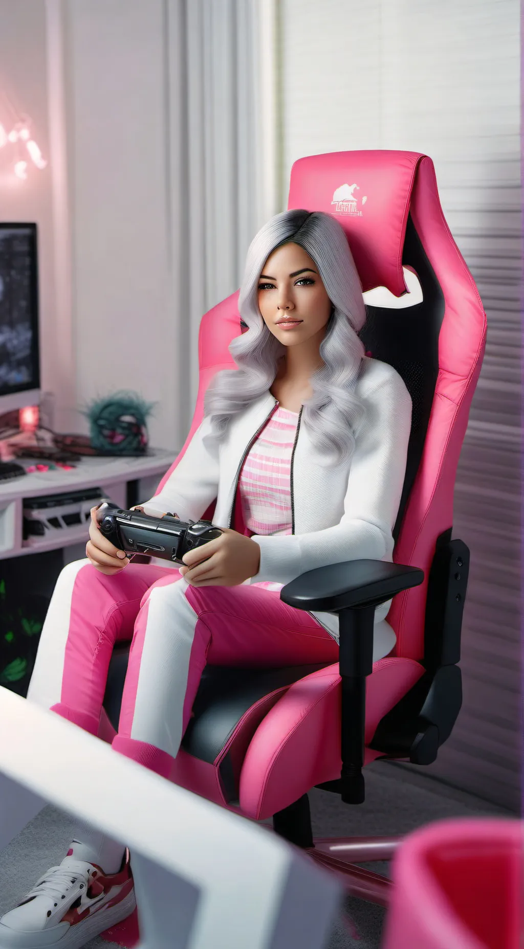 ai character: Amanda  background