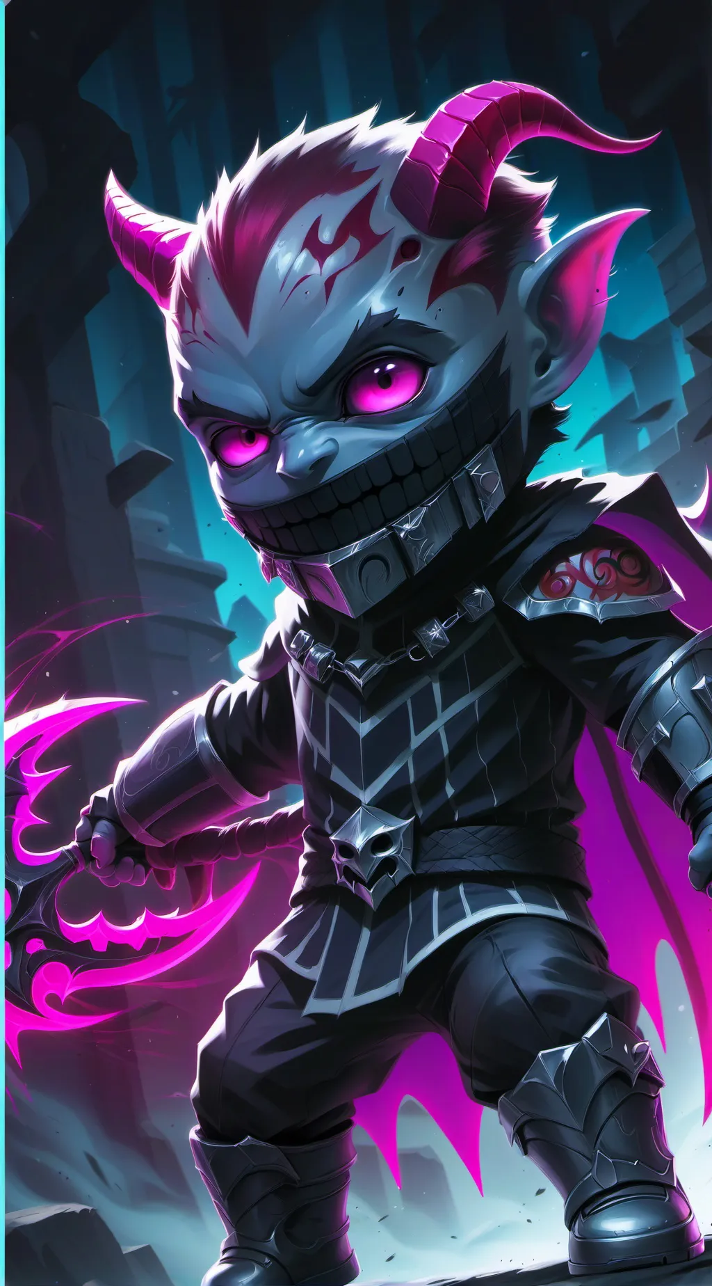 ai character: Demonic Baby background