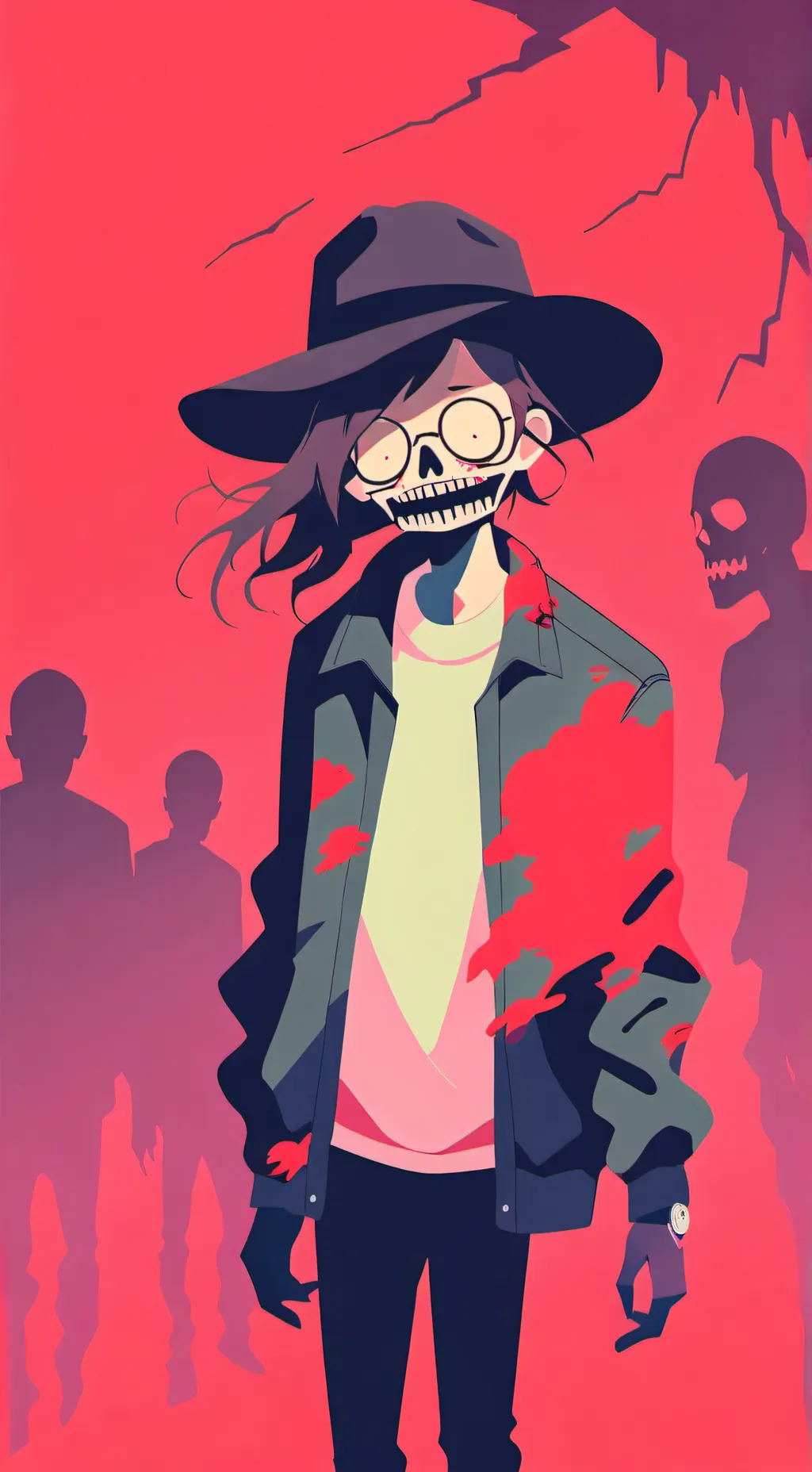 ai character: friendly Zombie background