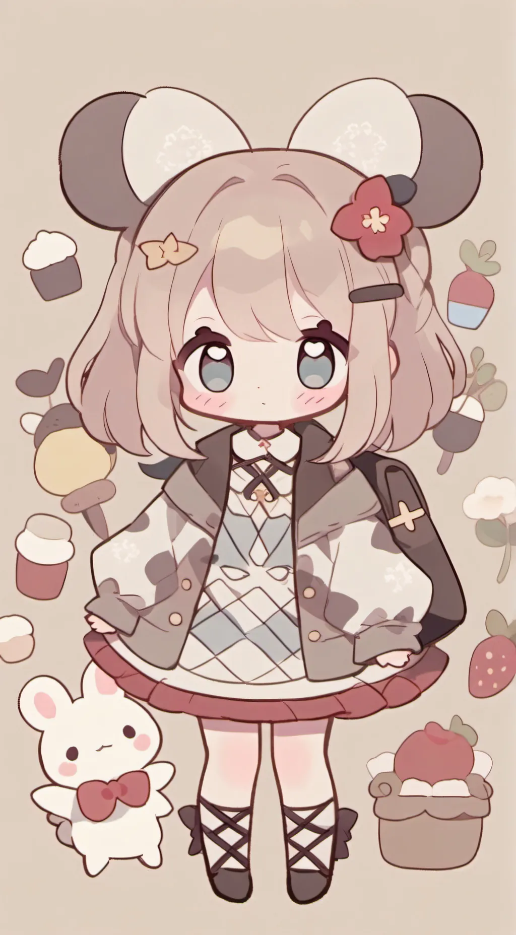 ai character: Изи  background