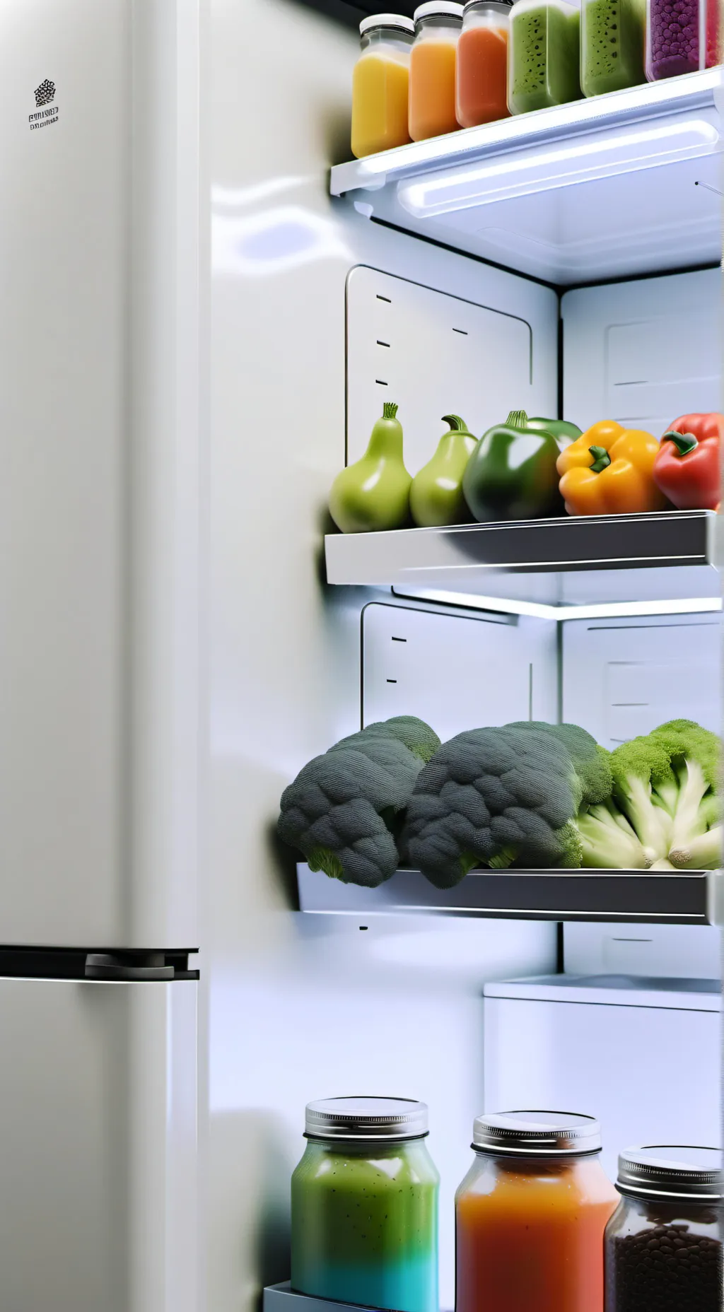 ai character: fridge background