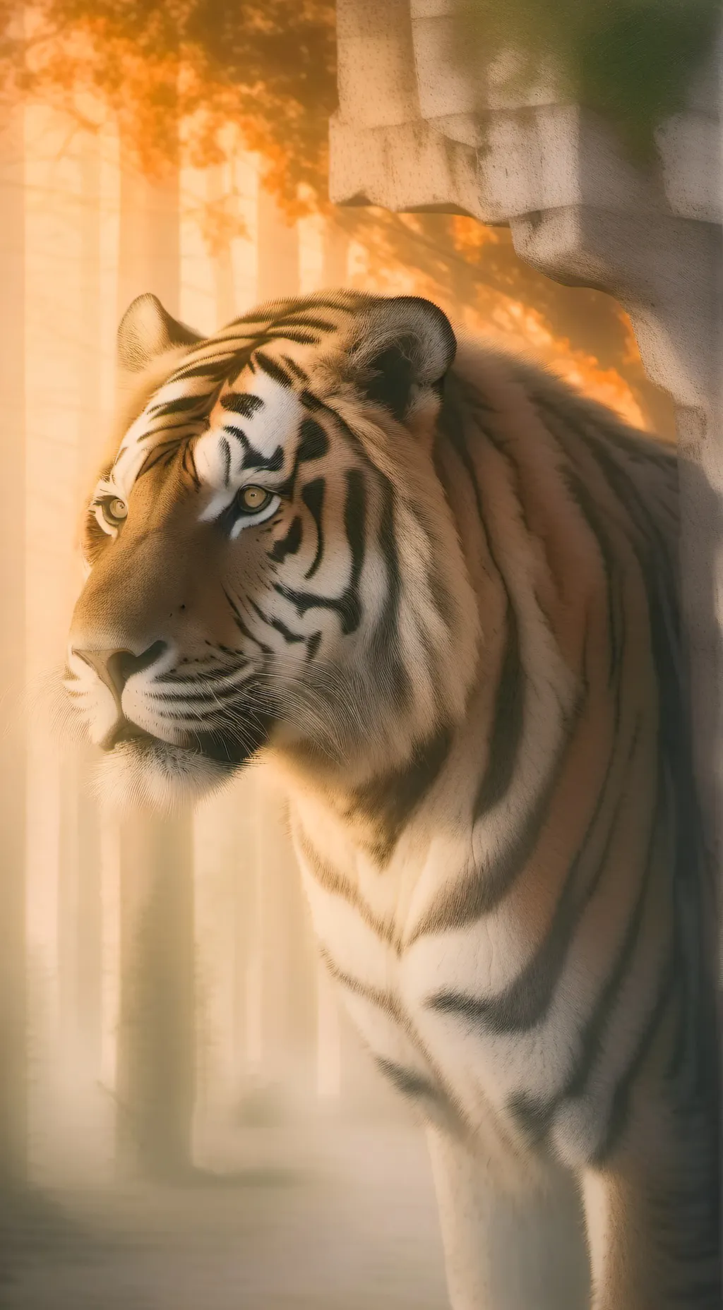 ai character: Lion background