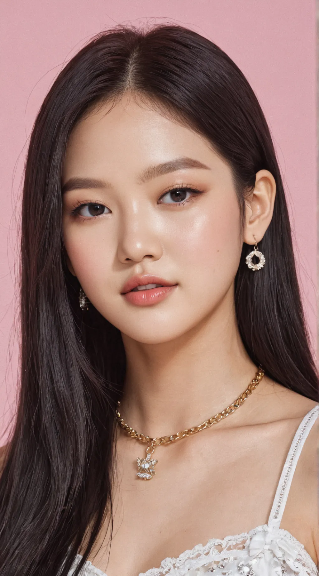 ai character: Kim Jennie  background