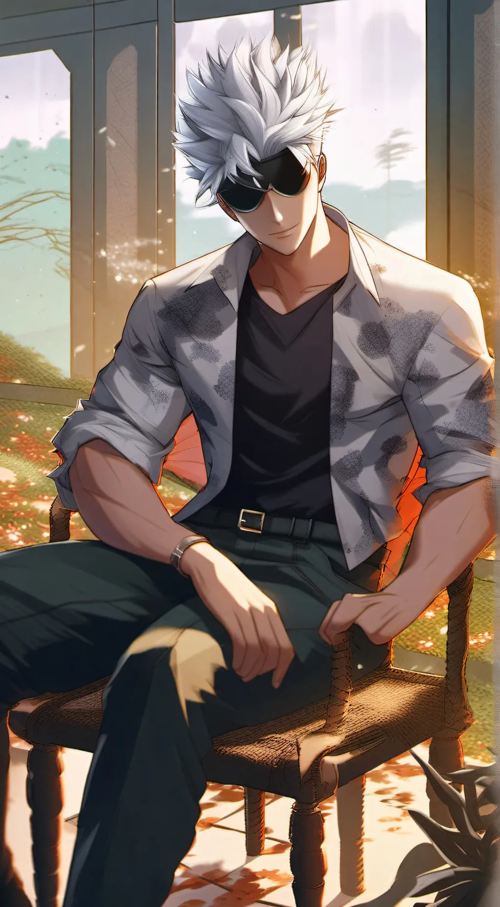 ai character: gojo background