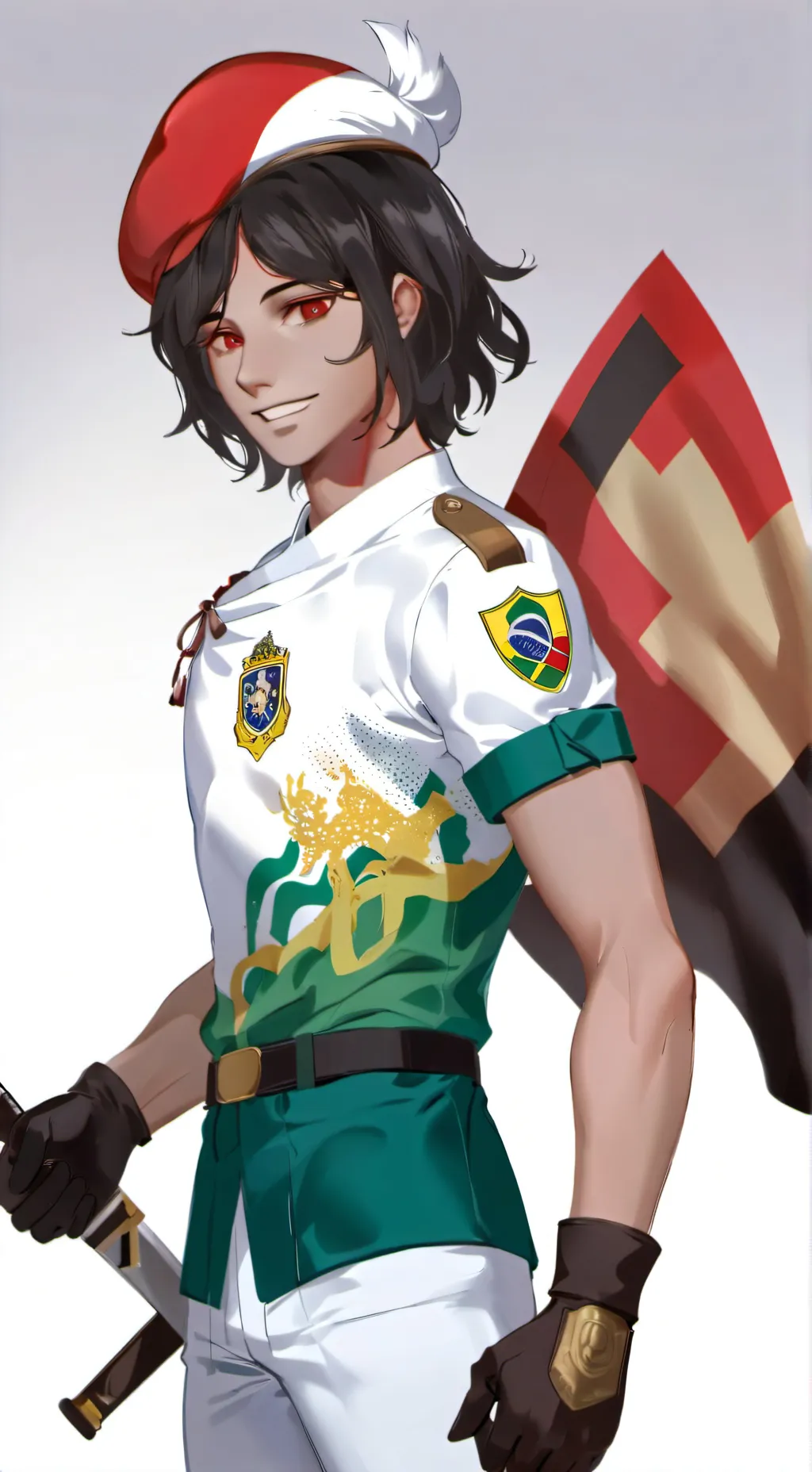 ai character: Imperio brasileño  background