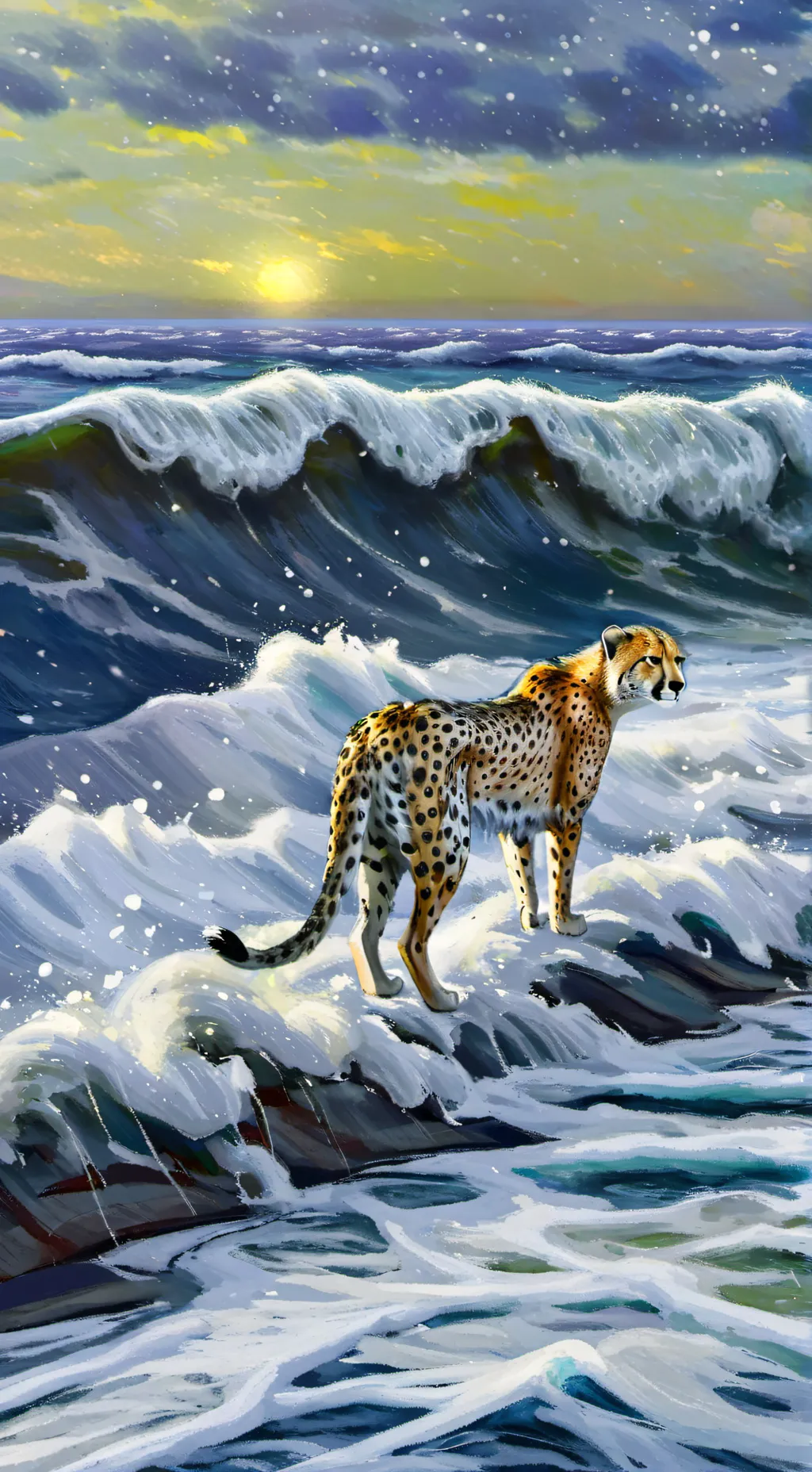 ai character: Cheetah!! background