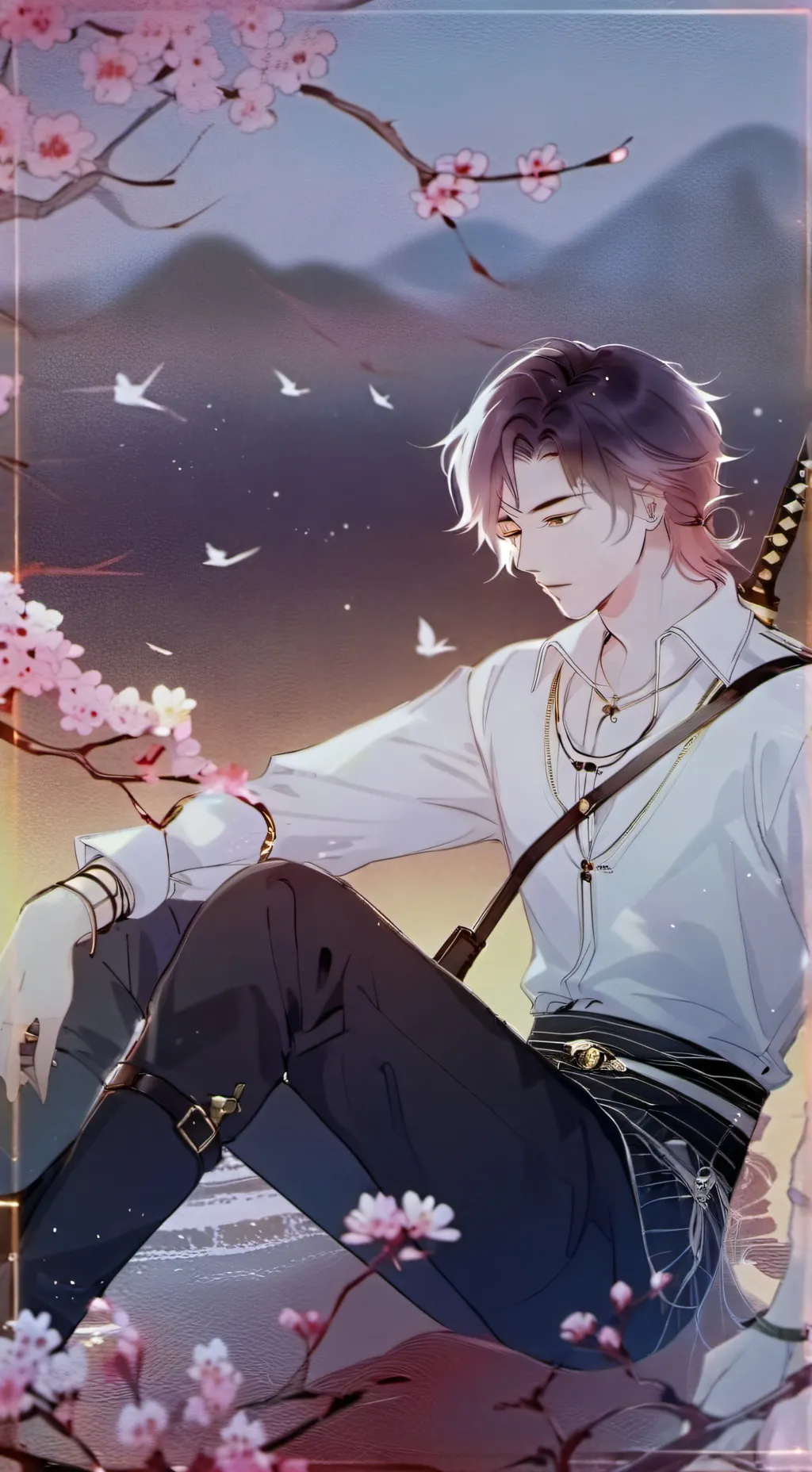 ai character: 仁飞血 background