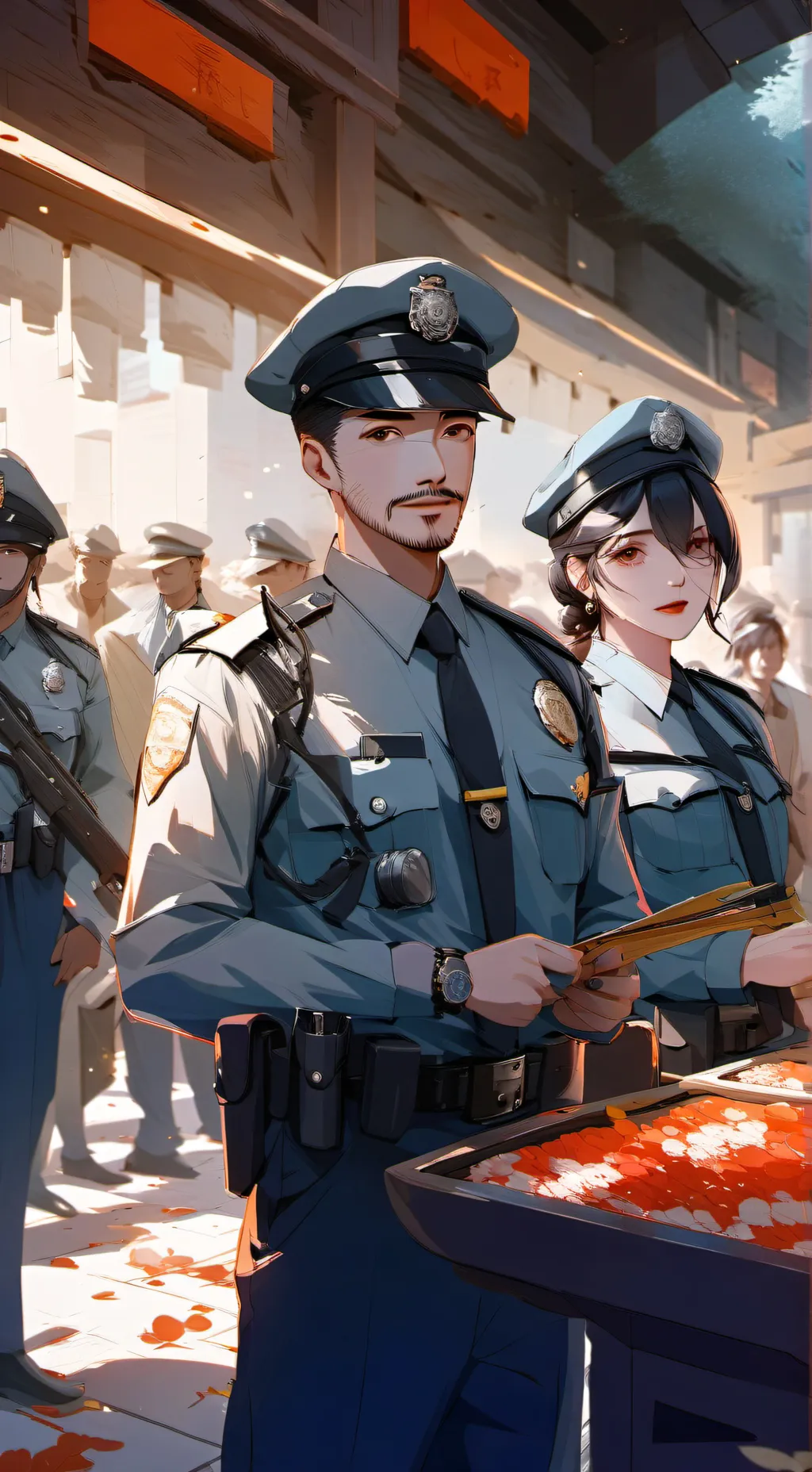 ai character: WEREWOLF VS POLICE background