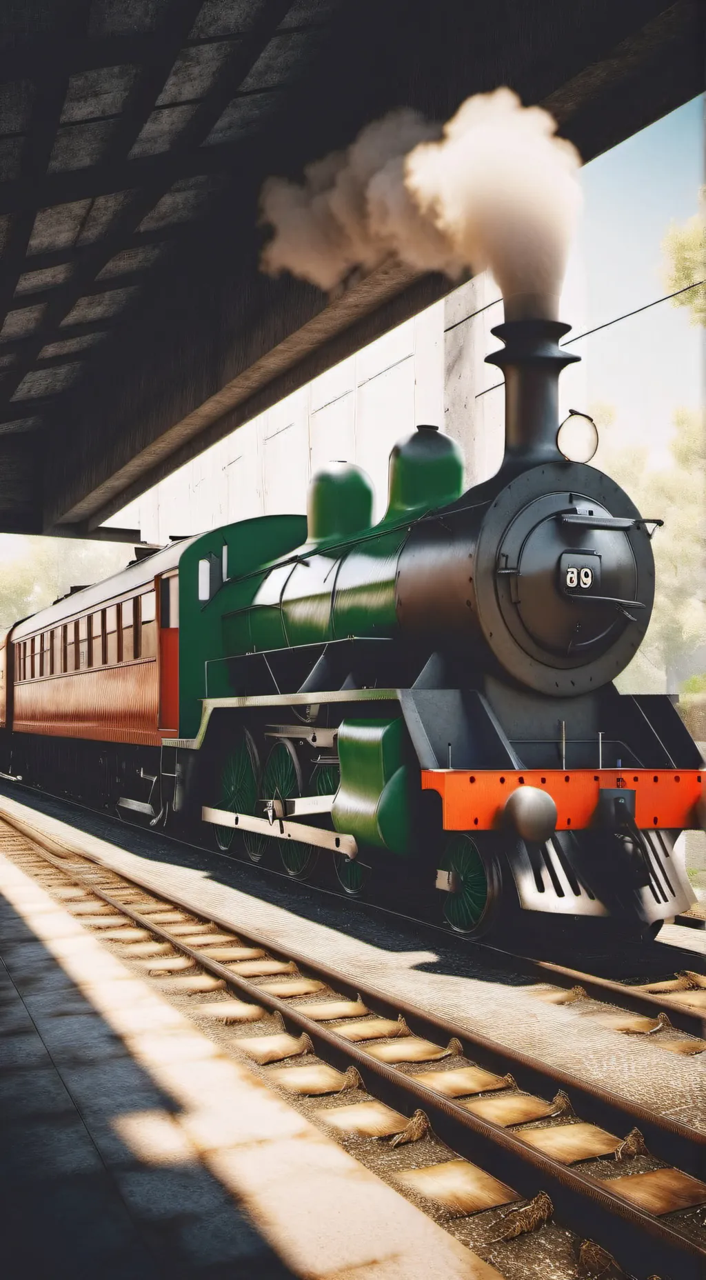 ai character: Brunswick railway  background