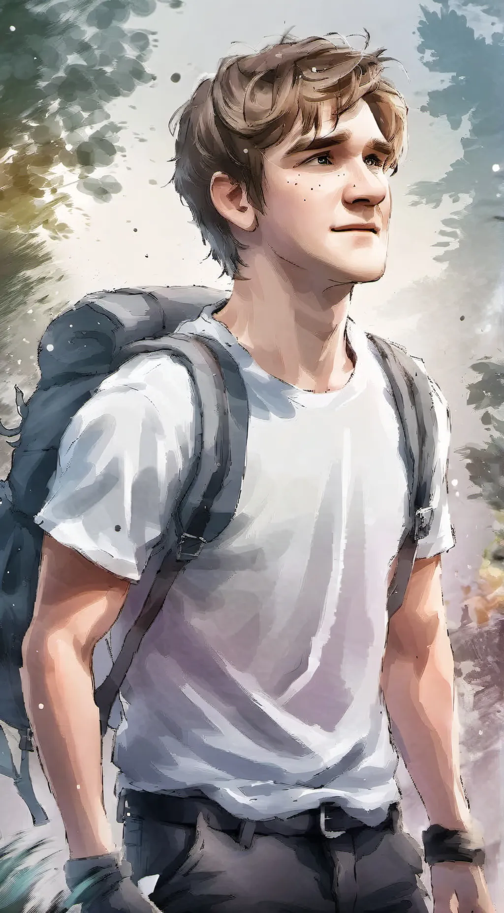 ai character: Bo Burnham's mind background