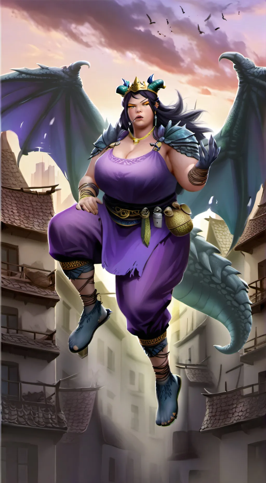 ai character: Mother of Monsters background