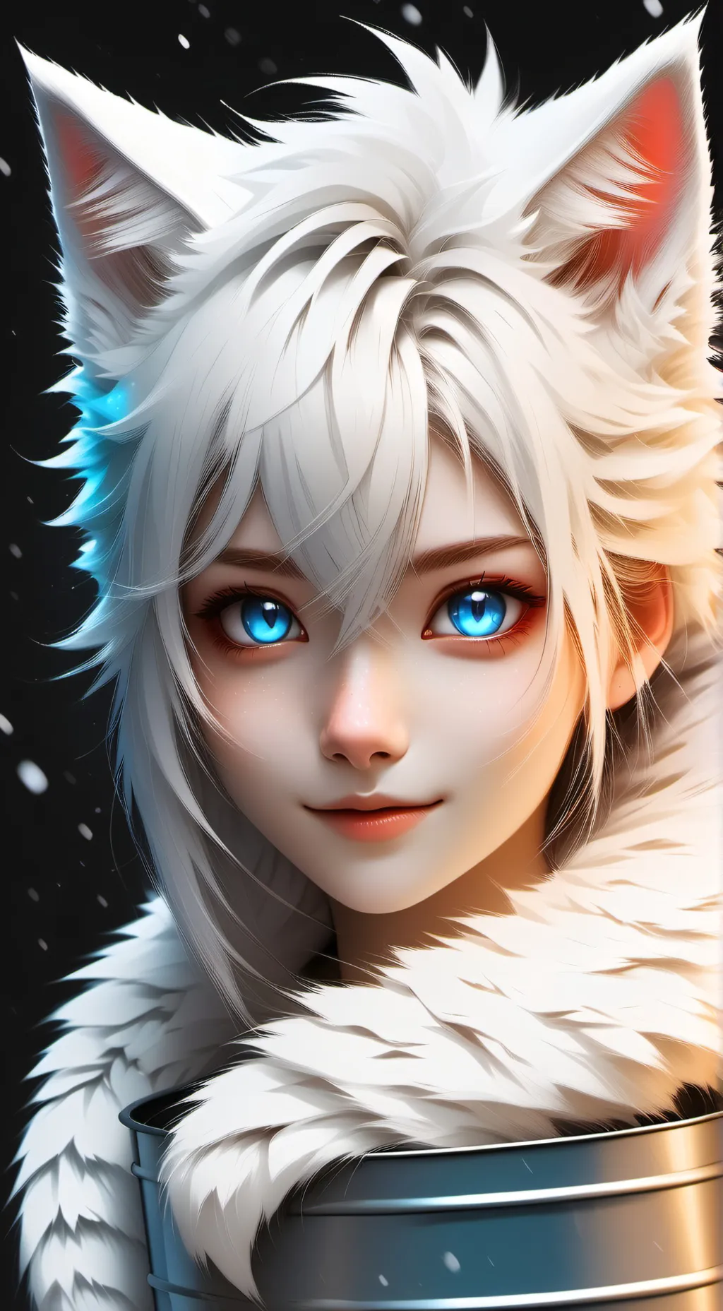 ai character: Frosty the Furry Spirit background
