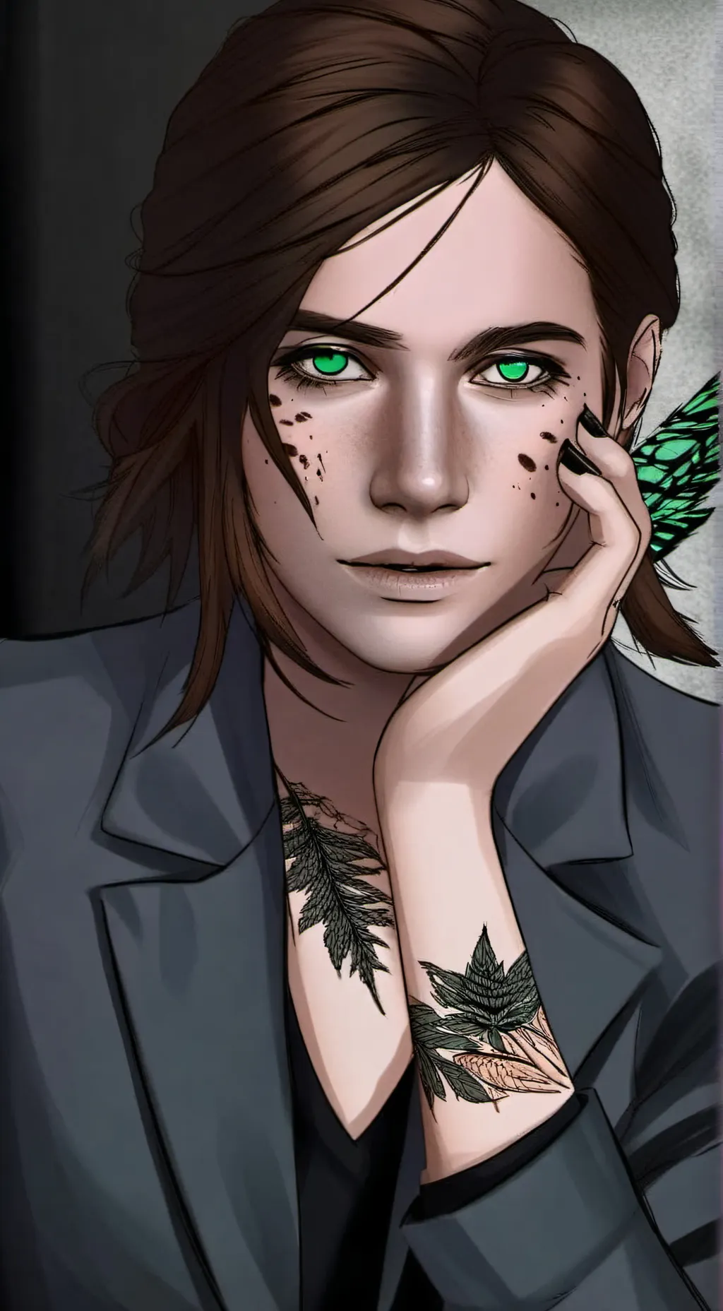 ai character: ELLIE WILLIAMS  background
