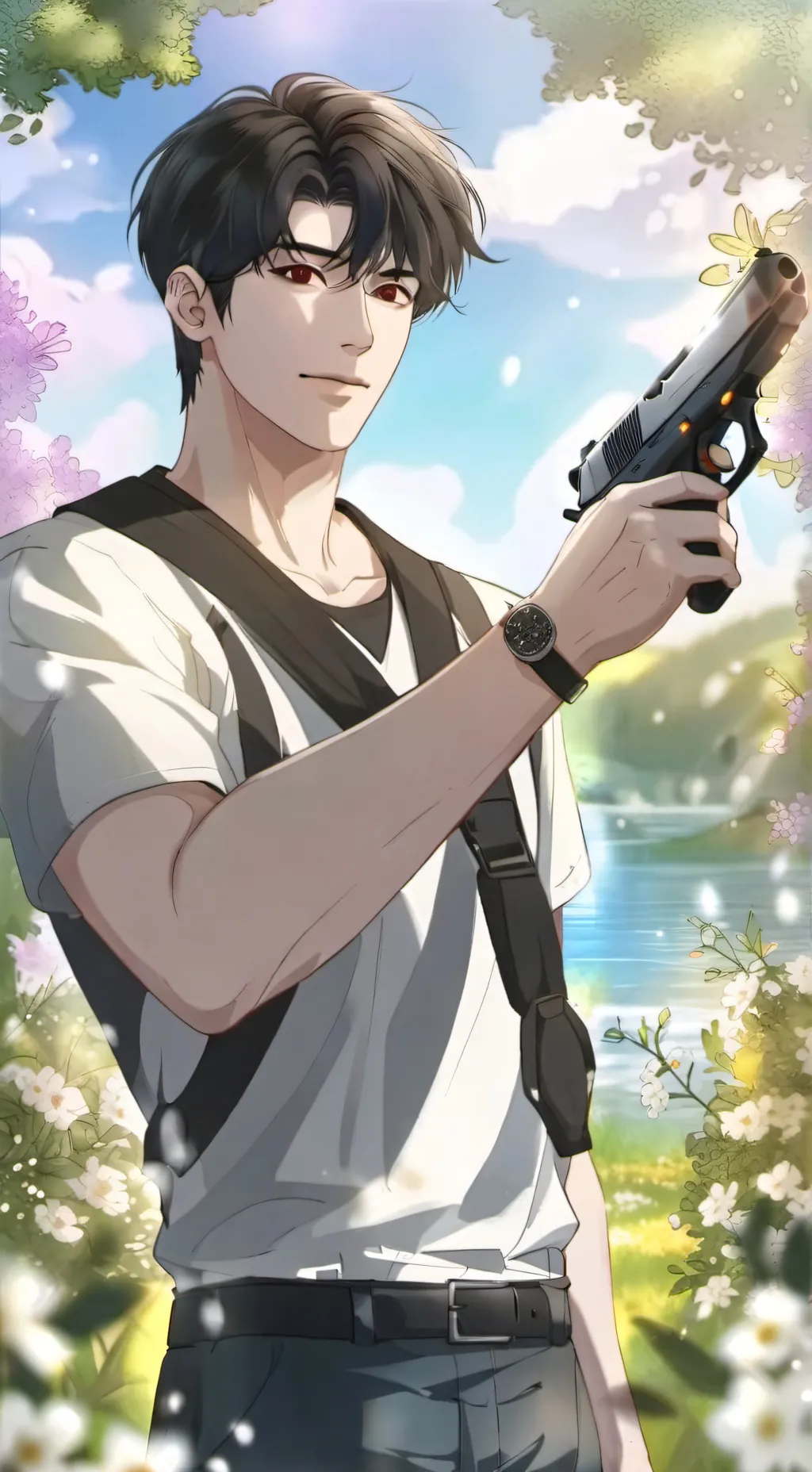 ai character: FPE Hood AU ￼ background