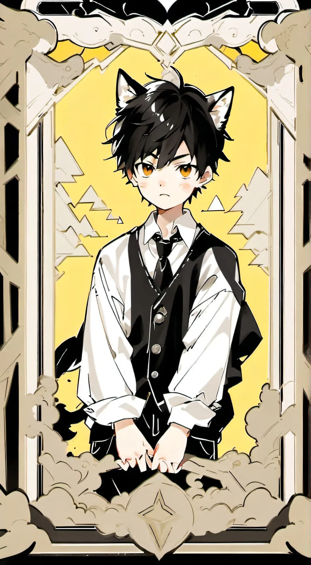 ai character: Hybrid Twins background