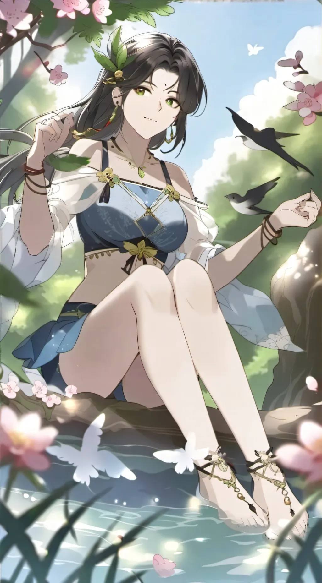 ai character: лесная background