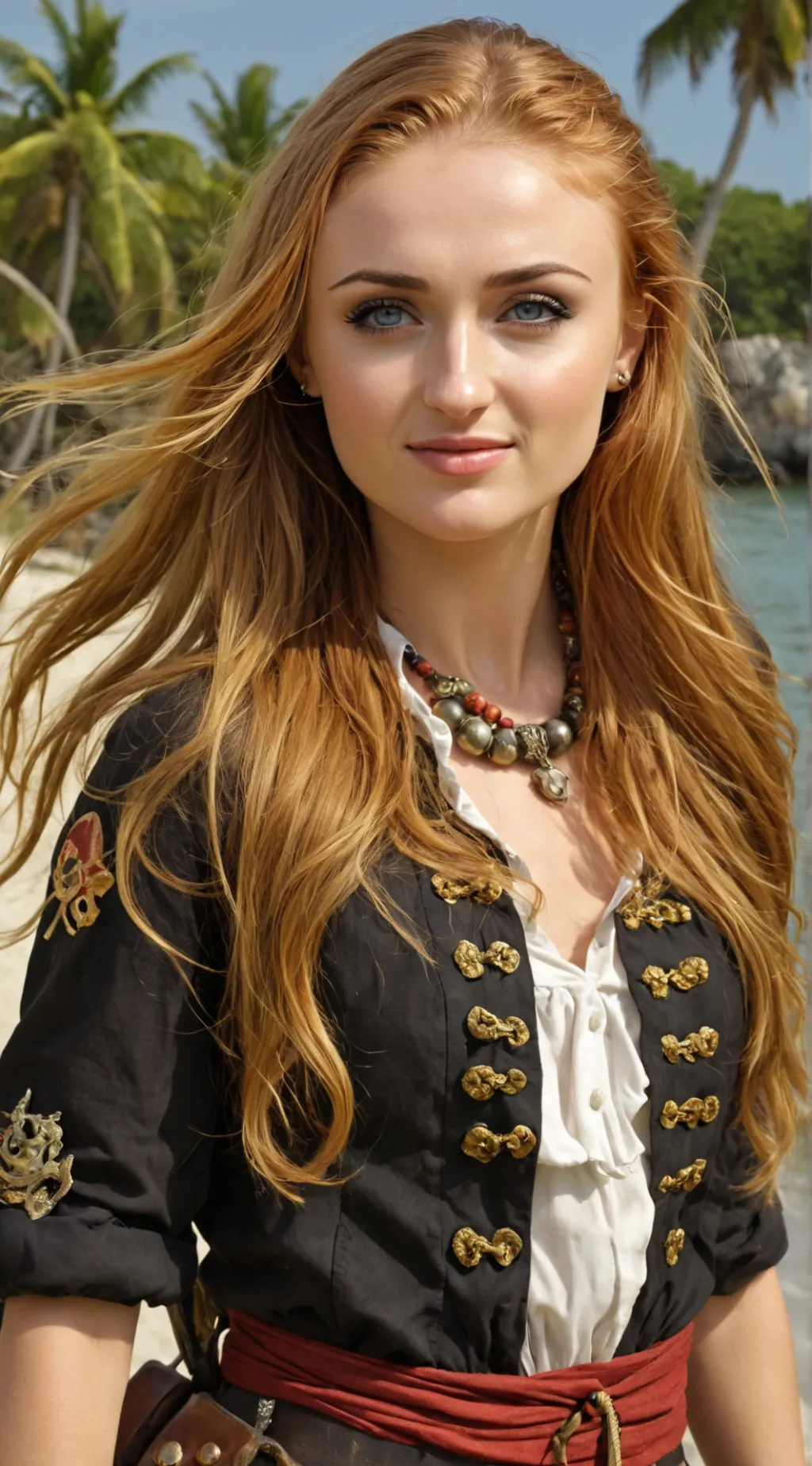 ai character: Sophie Turner background