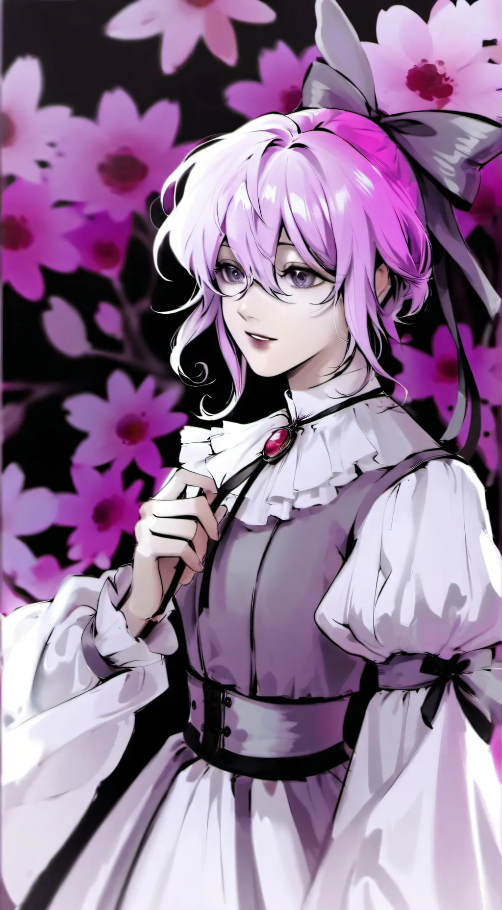 ai character: Роза🥀🌹 background