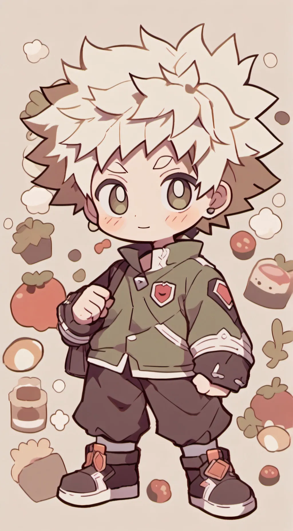 ai character: Bakugo as a child background