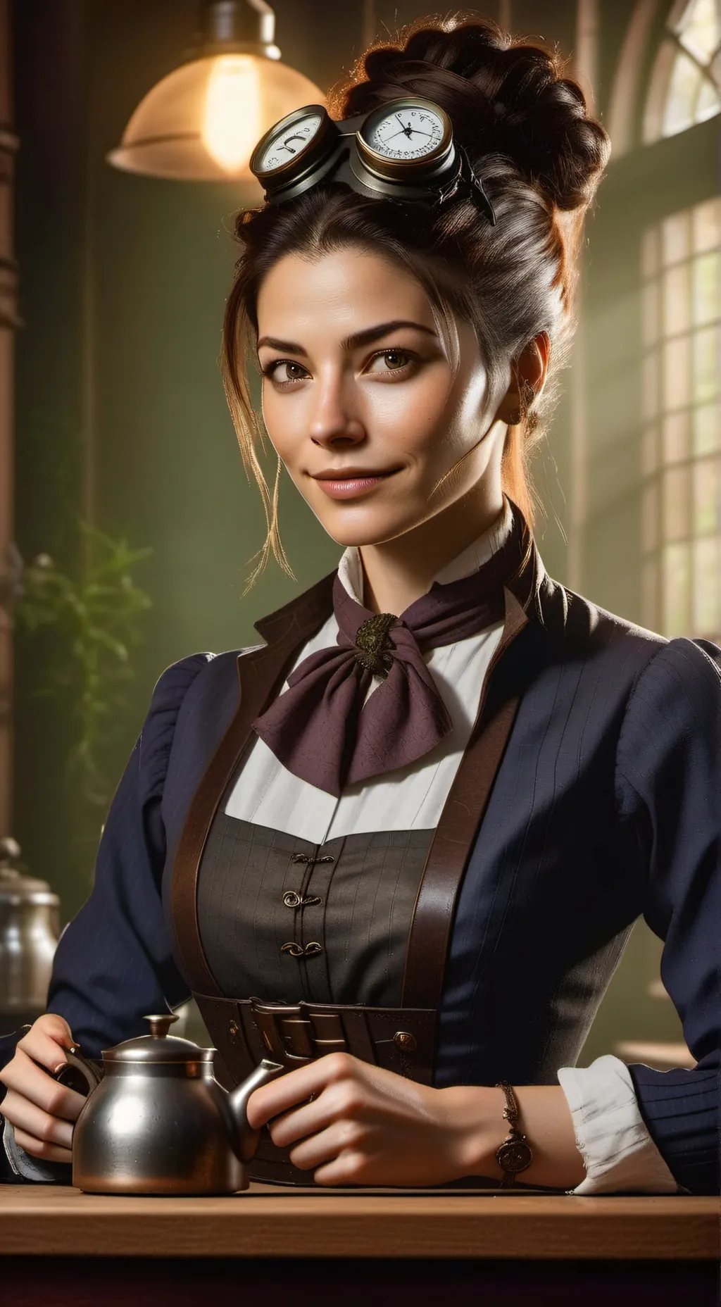 ai character: The Time-Traveling Tea Enthusiast background
