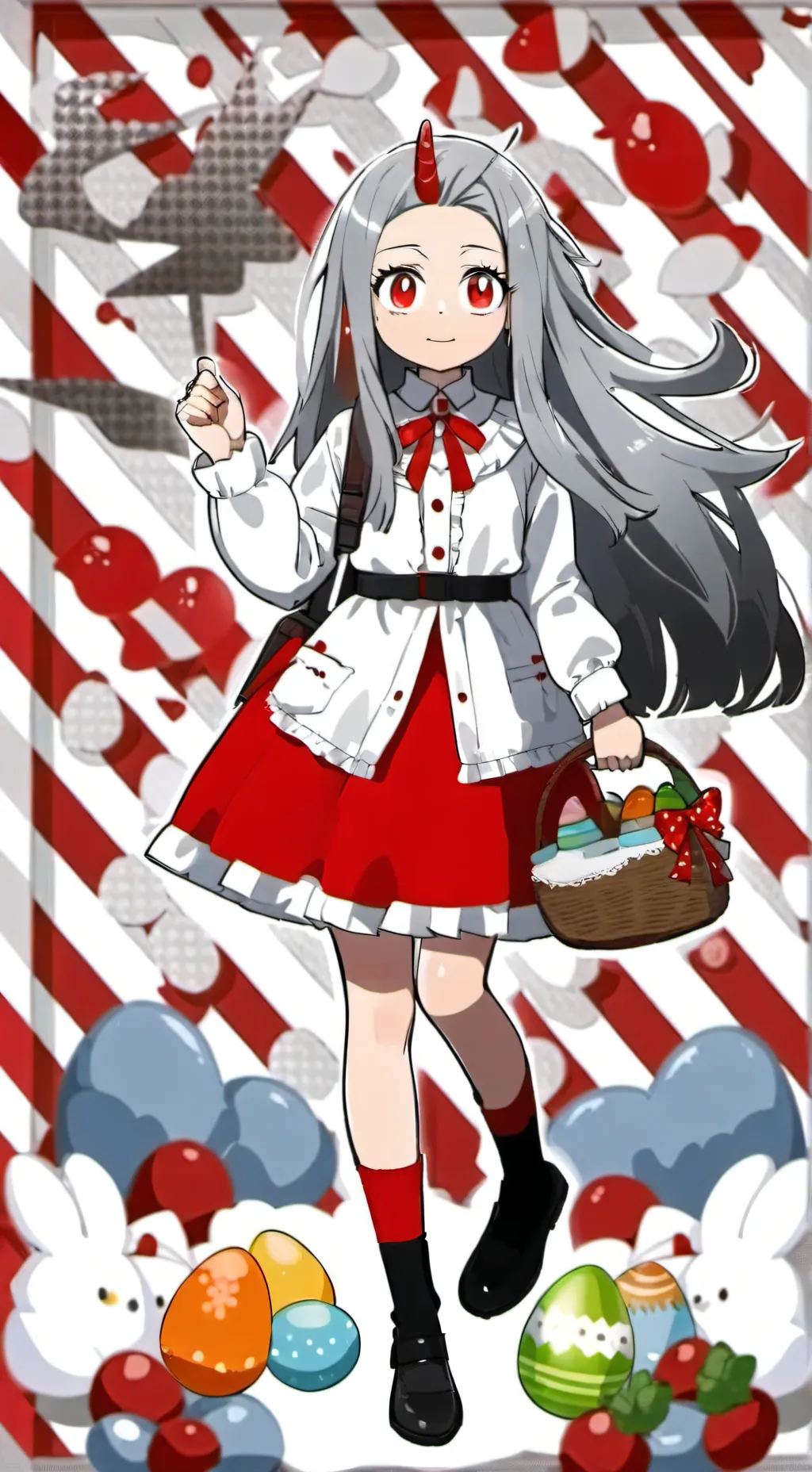 ai character: mha Easter  background