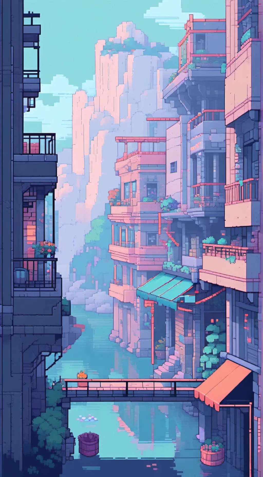 ai character: Gaslight district background