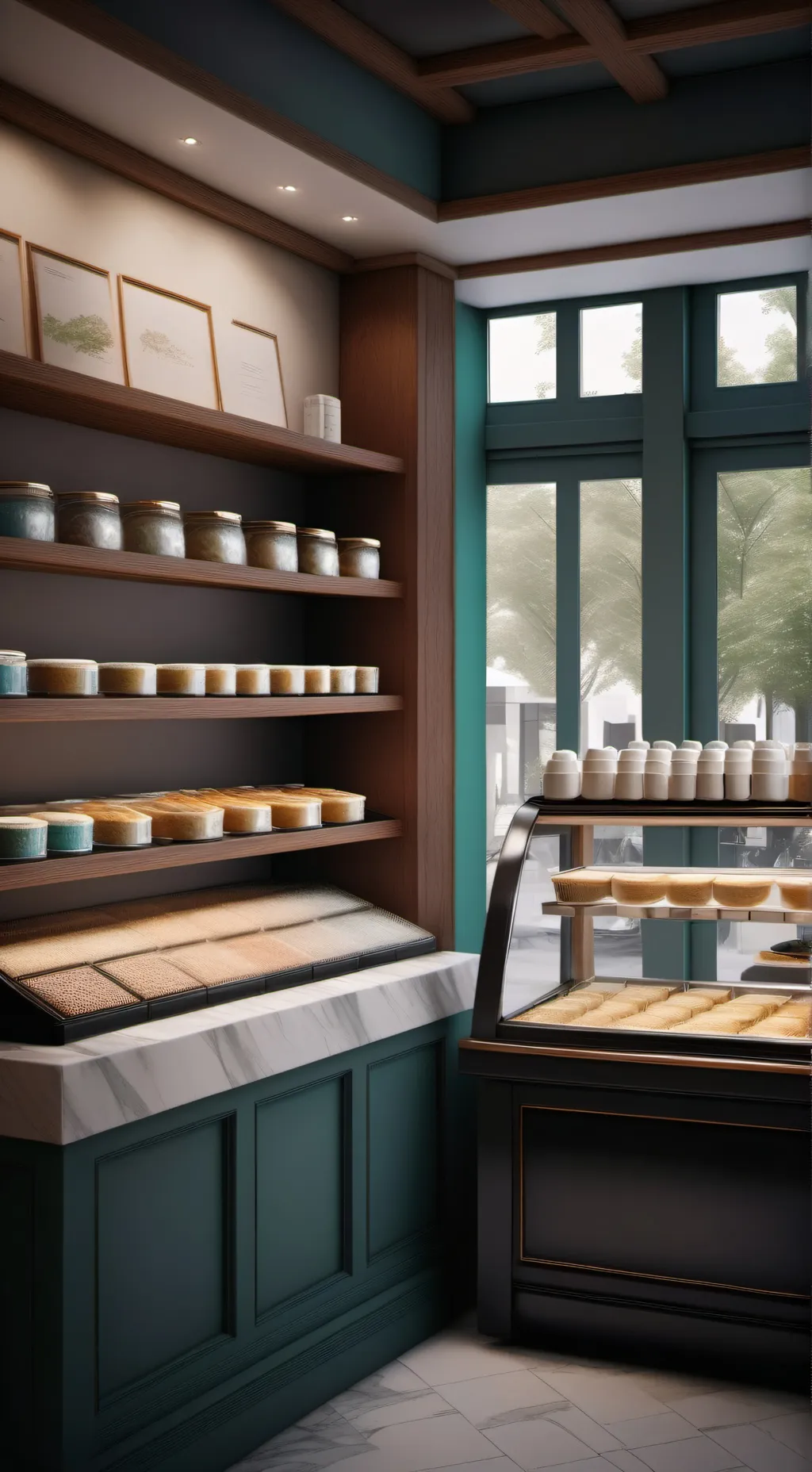 ai character: ice cream shop rp background
