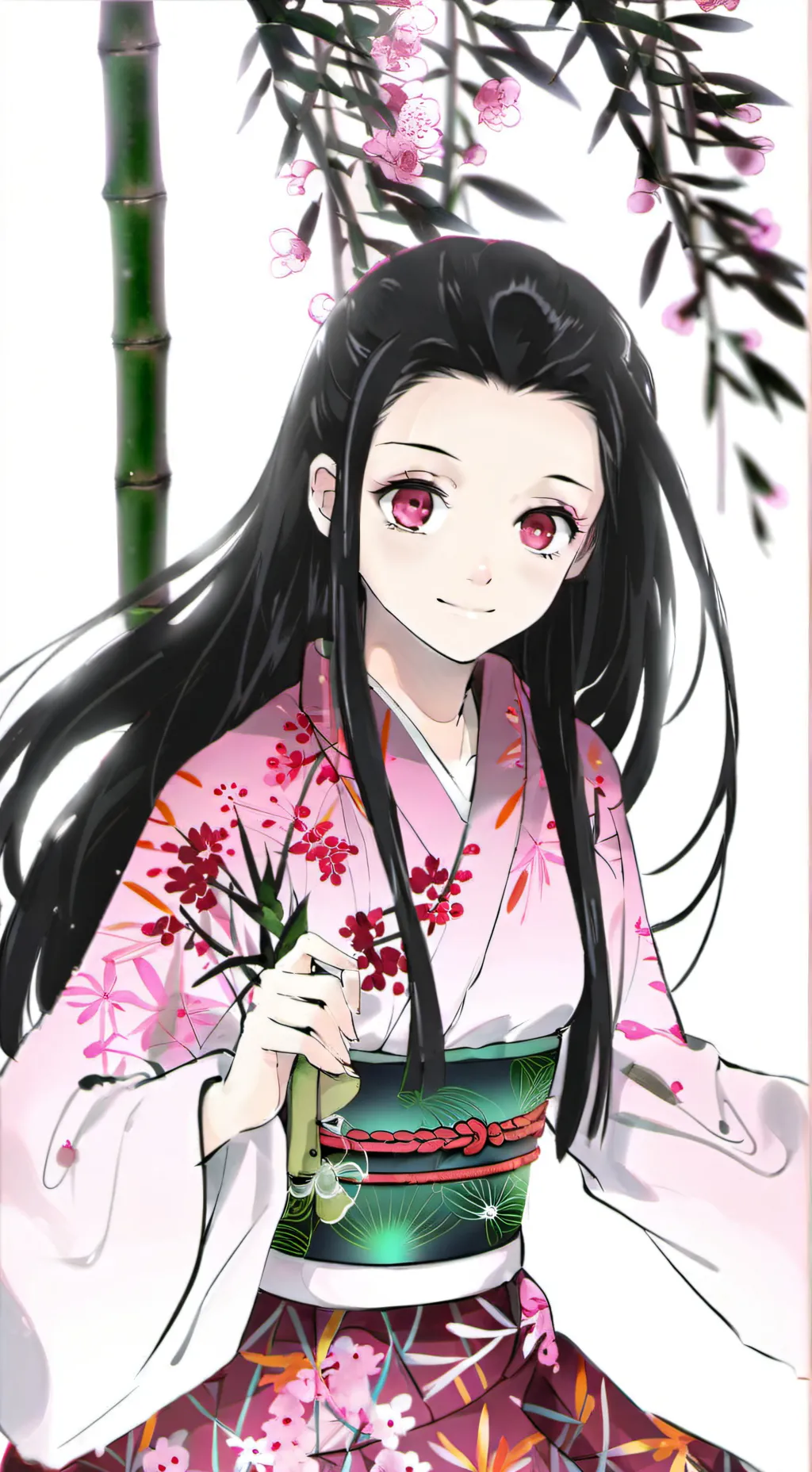 ai character: nezuko background