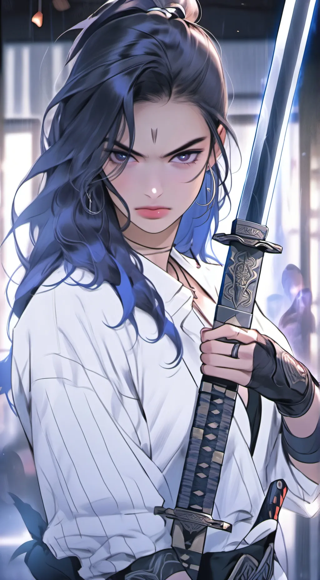 ai character: The Samurai Husband Conundrum background