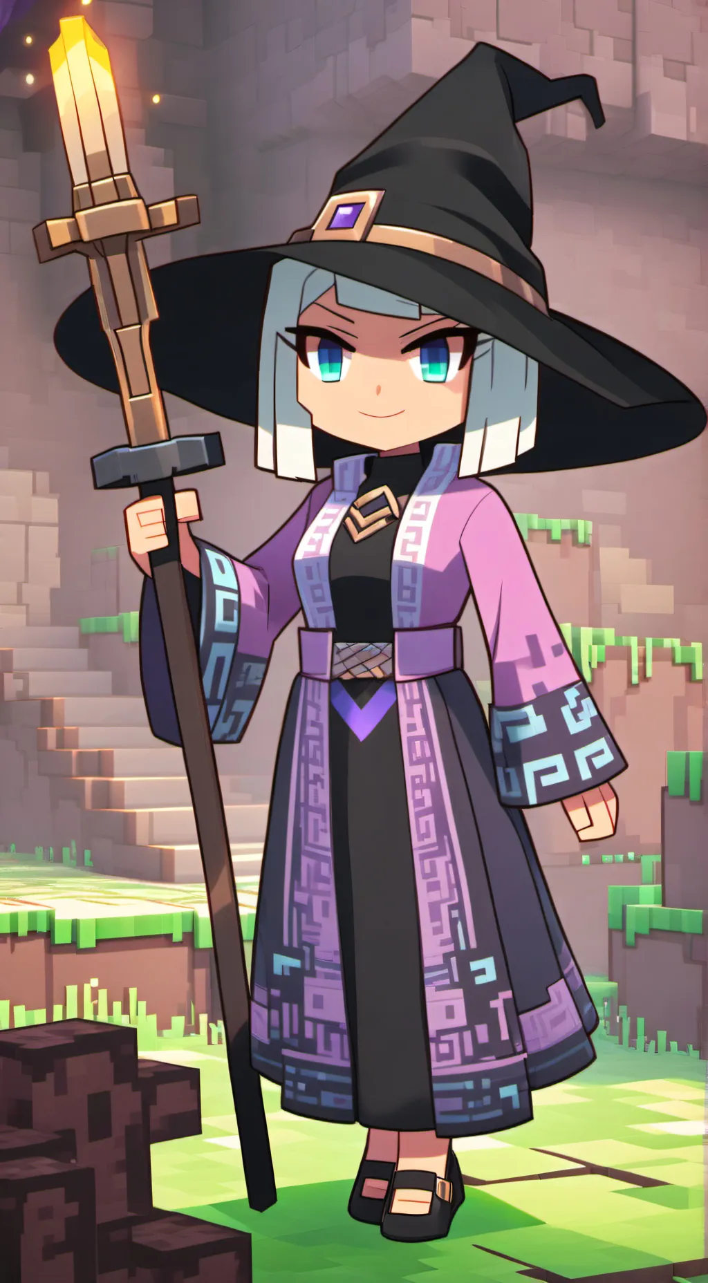 ai character: Minecraft Tf background