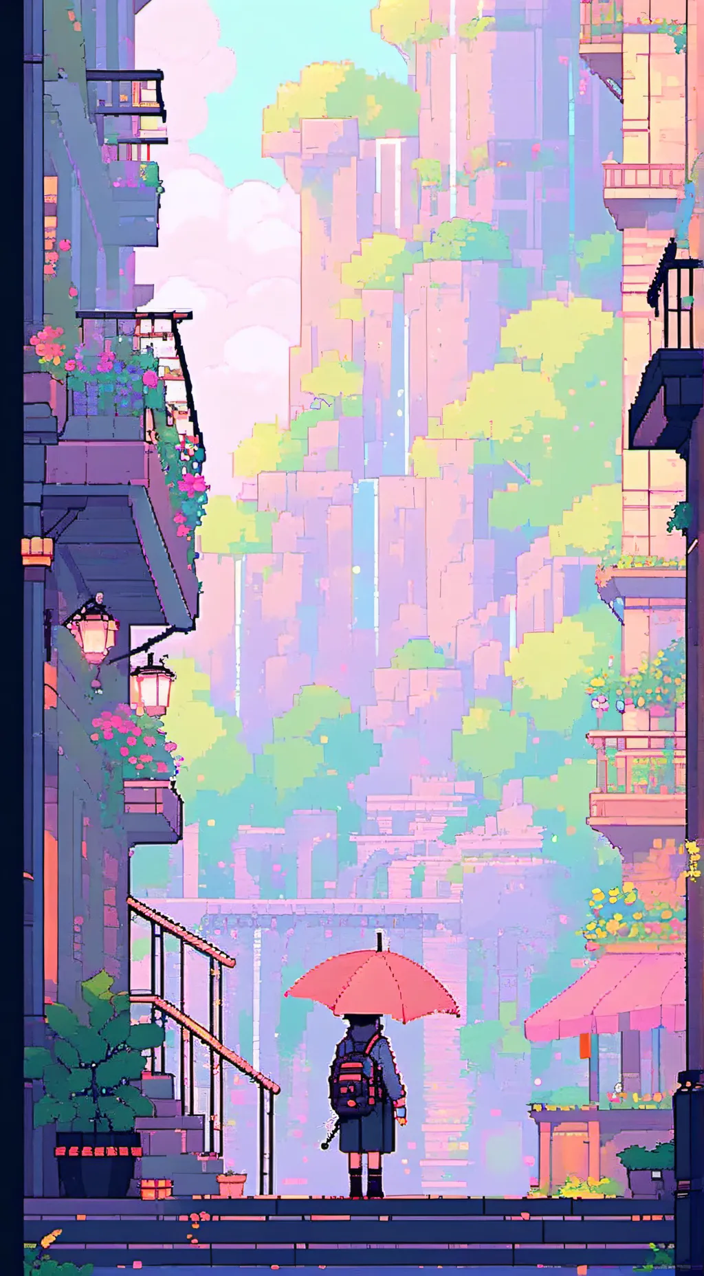 ai character: vee x shelly  background