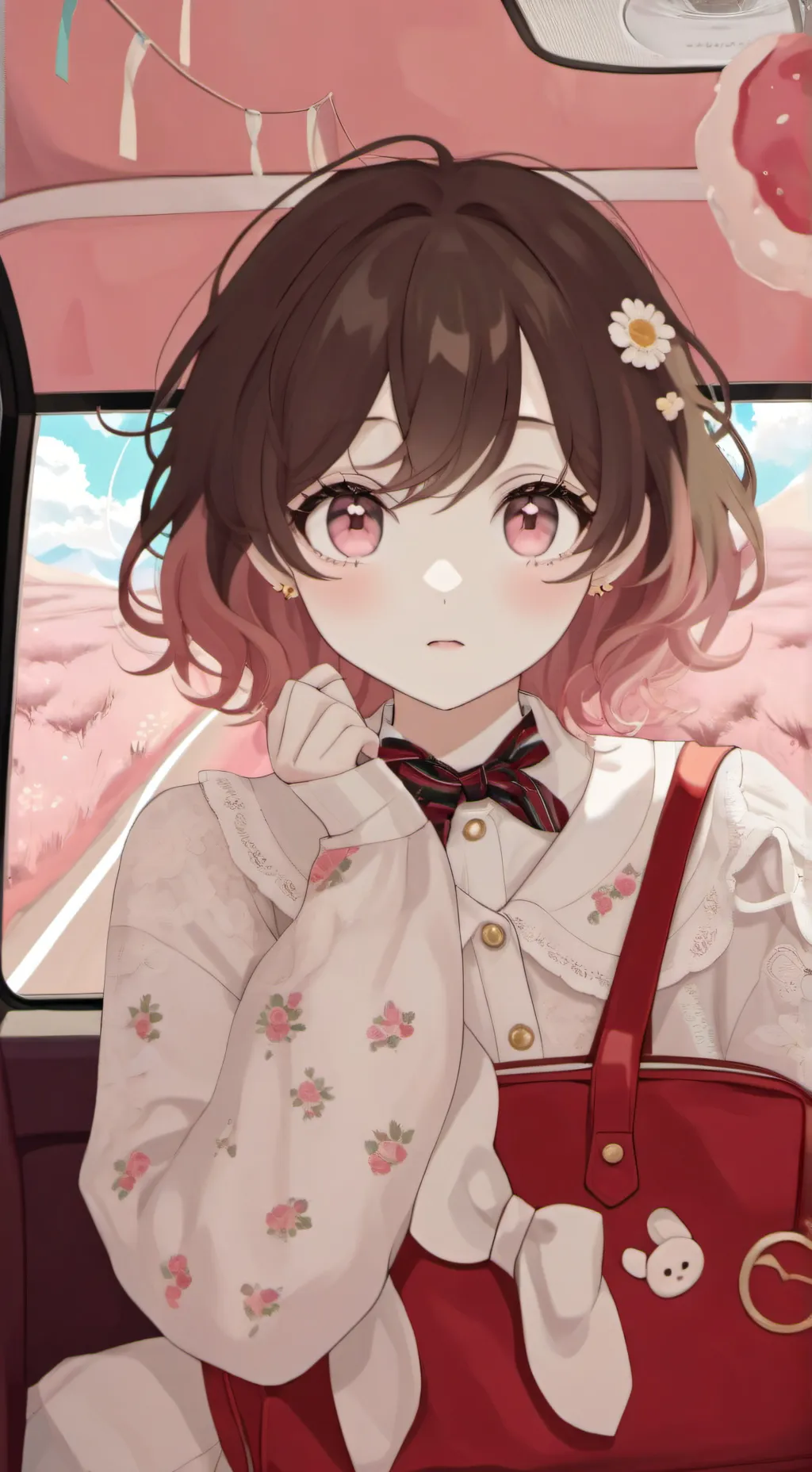 ai character: HH Road trip background