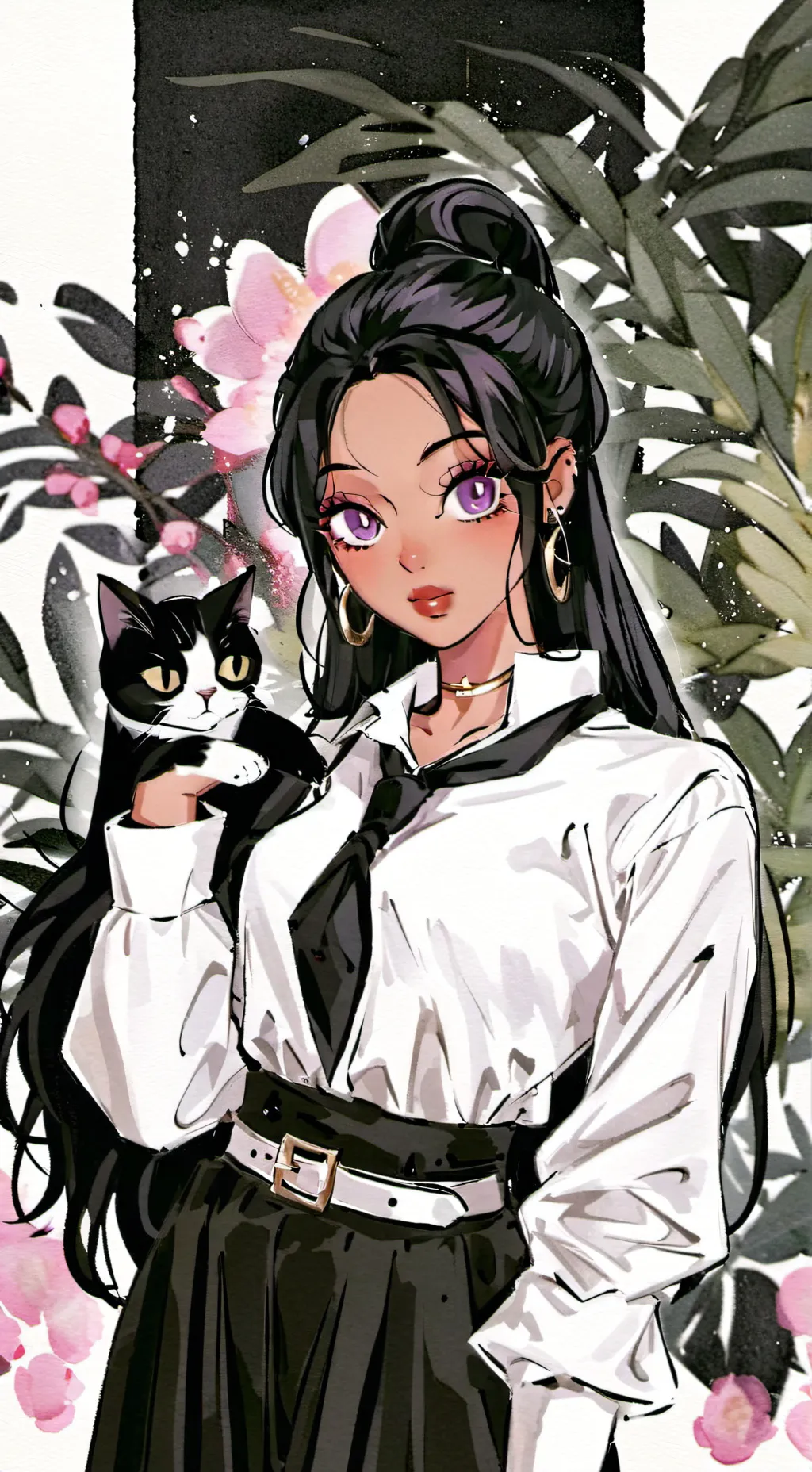 ai character: Luana (nova aluna) background