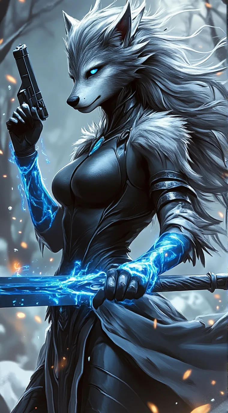 ai character: blue cobra  background