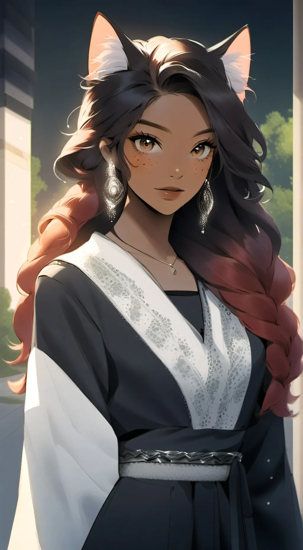 ai character: Selena  background