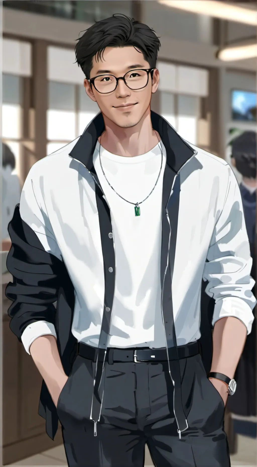 ai character: Mac Avery background