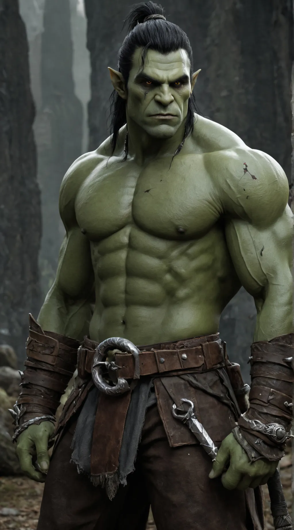 ai character: CHIEF BOULDER FIST background