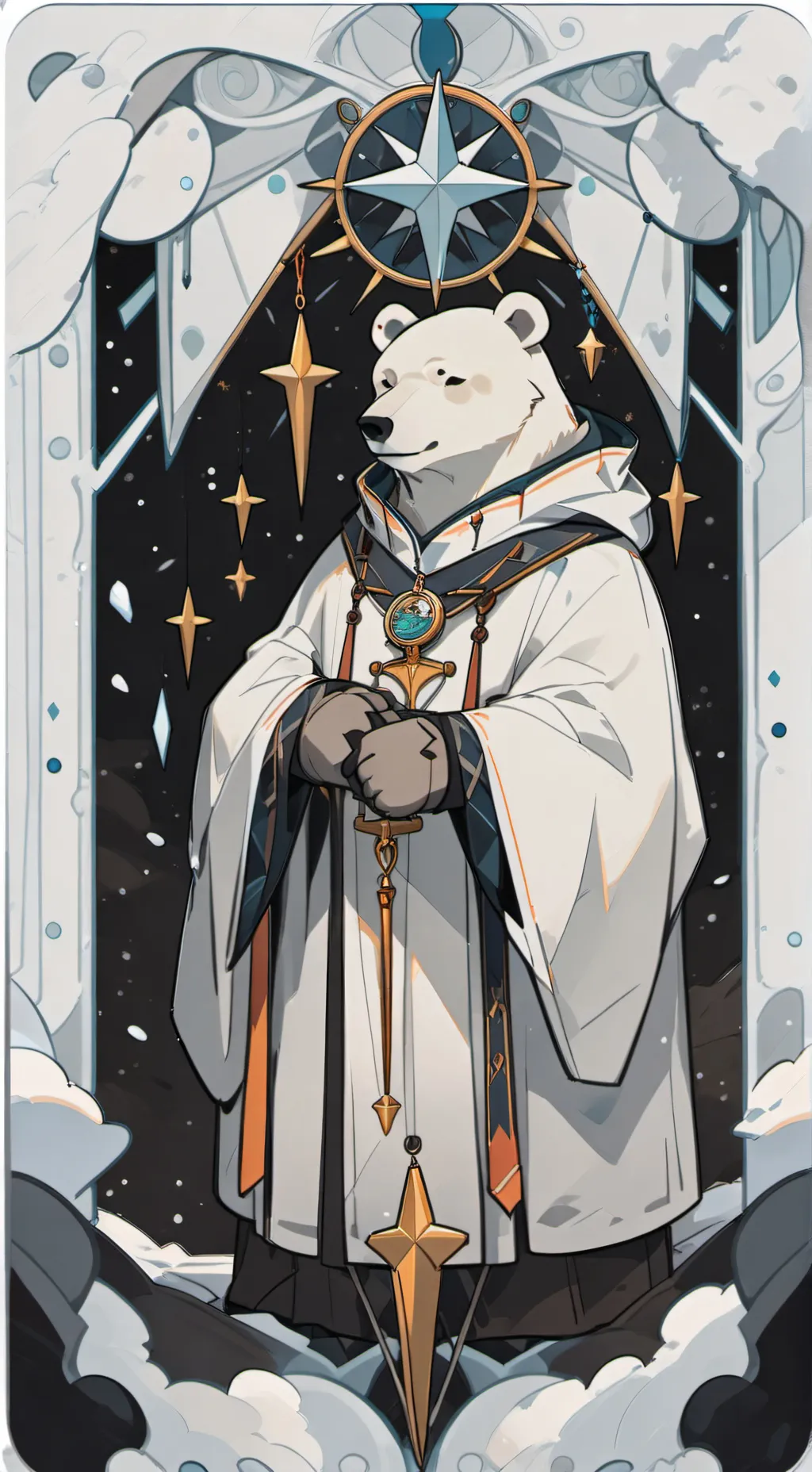 ai character: StarBear background