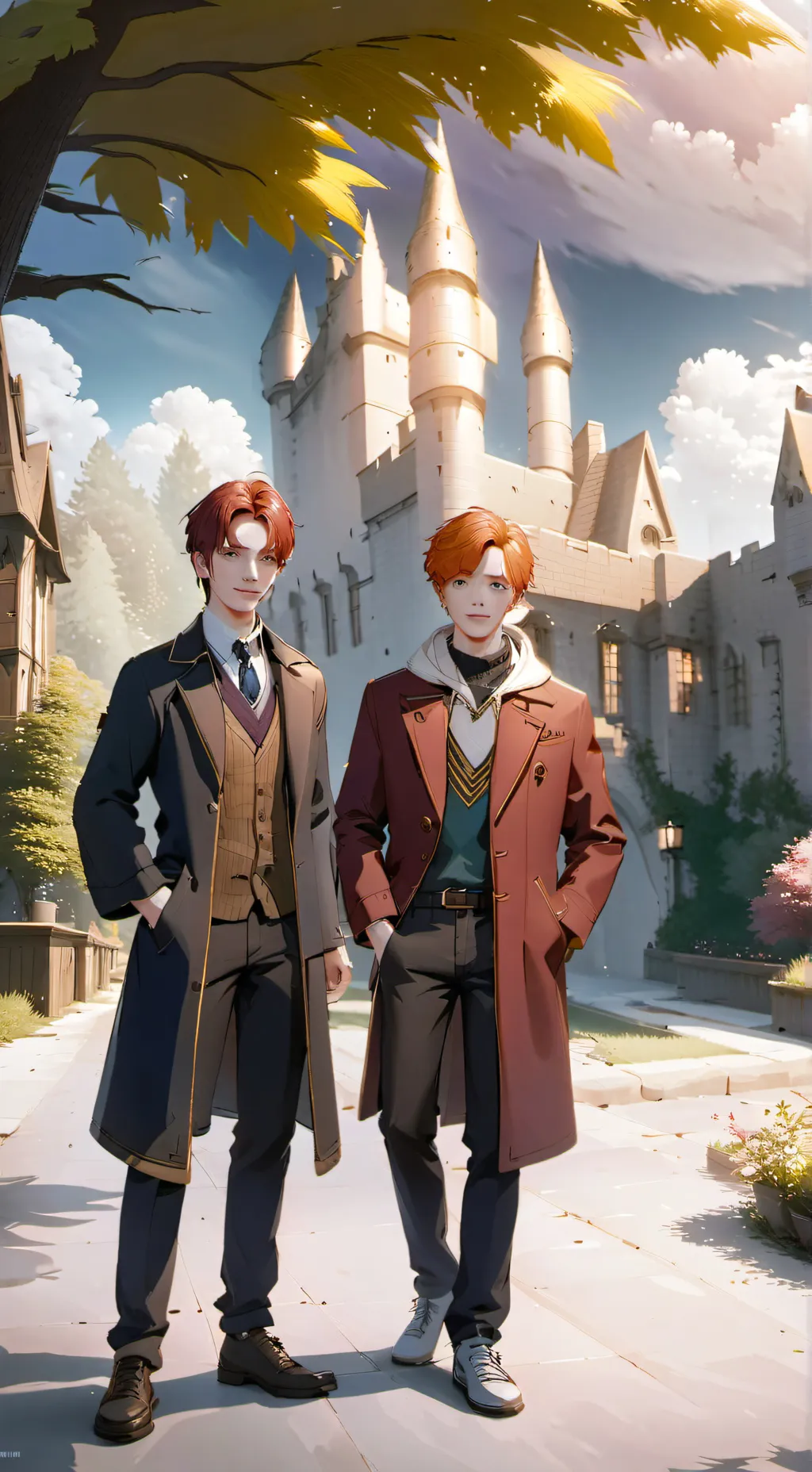 ai character: Fred and George background
