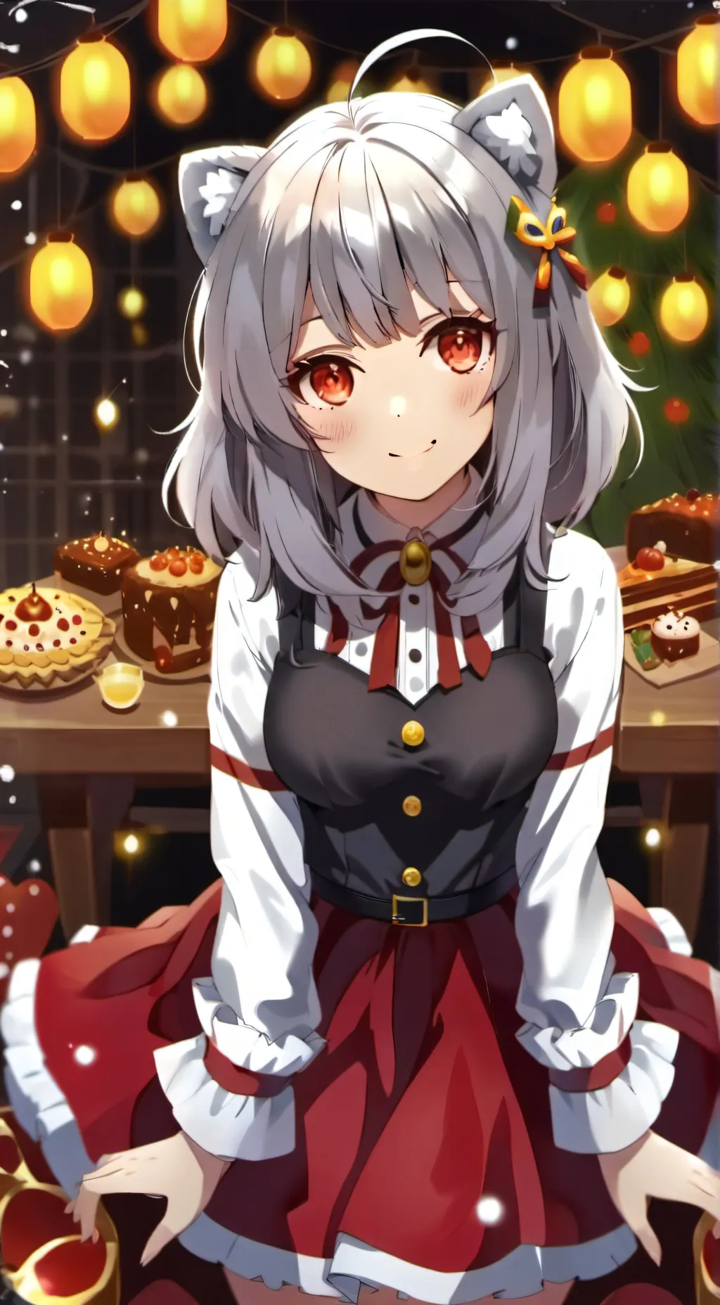 ai character: cute girl  background