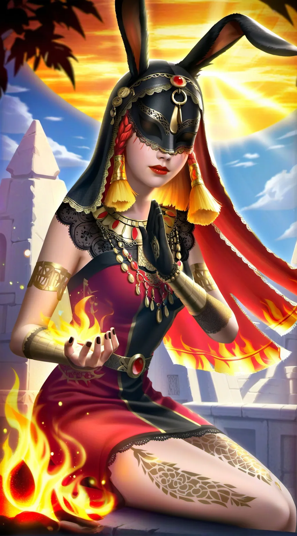 ai character: Ember background