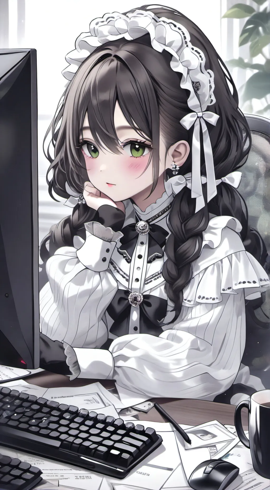 ai character: 😍Maya💢💫 background