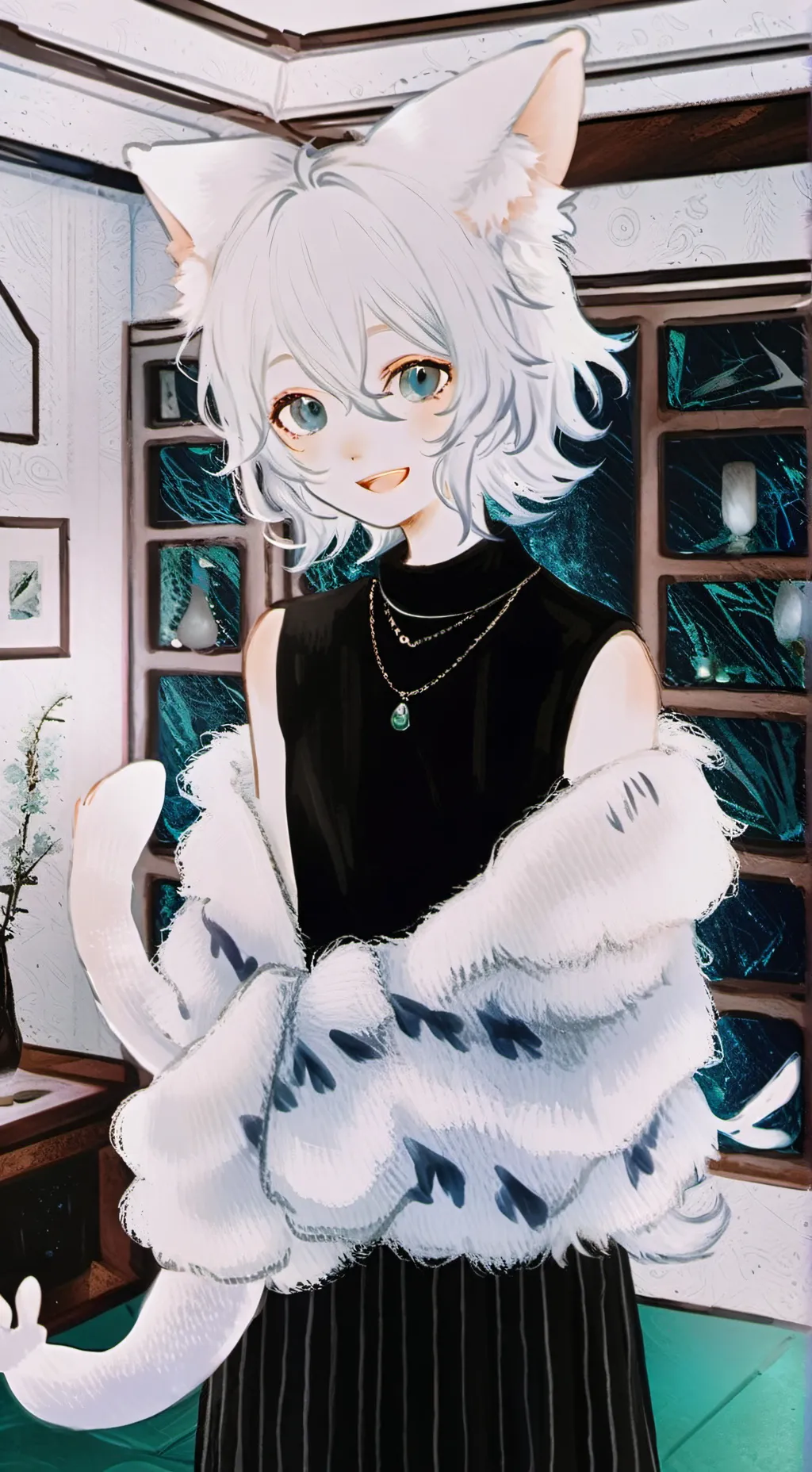 ai character: Ella Neko Spirit background