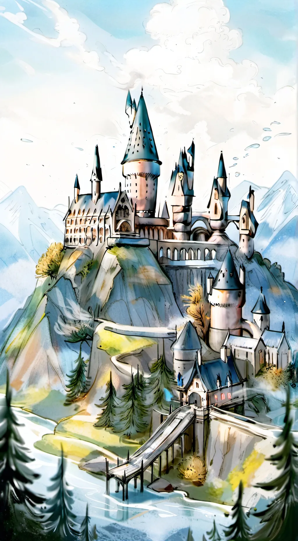 ai character: Hogwarts background