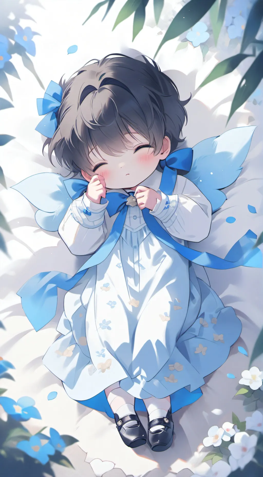 ai character: Sleepy Baby background